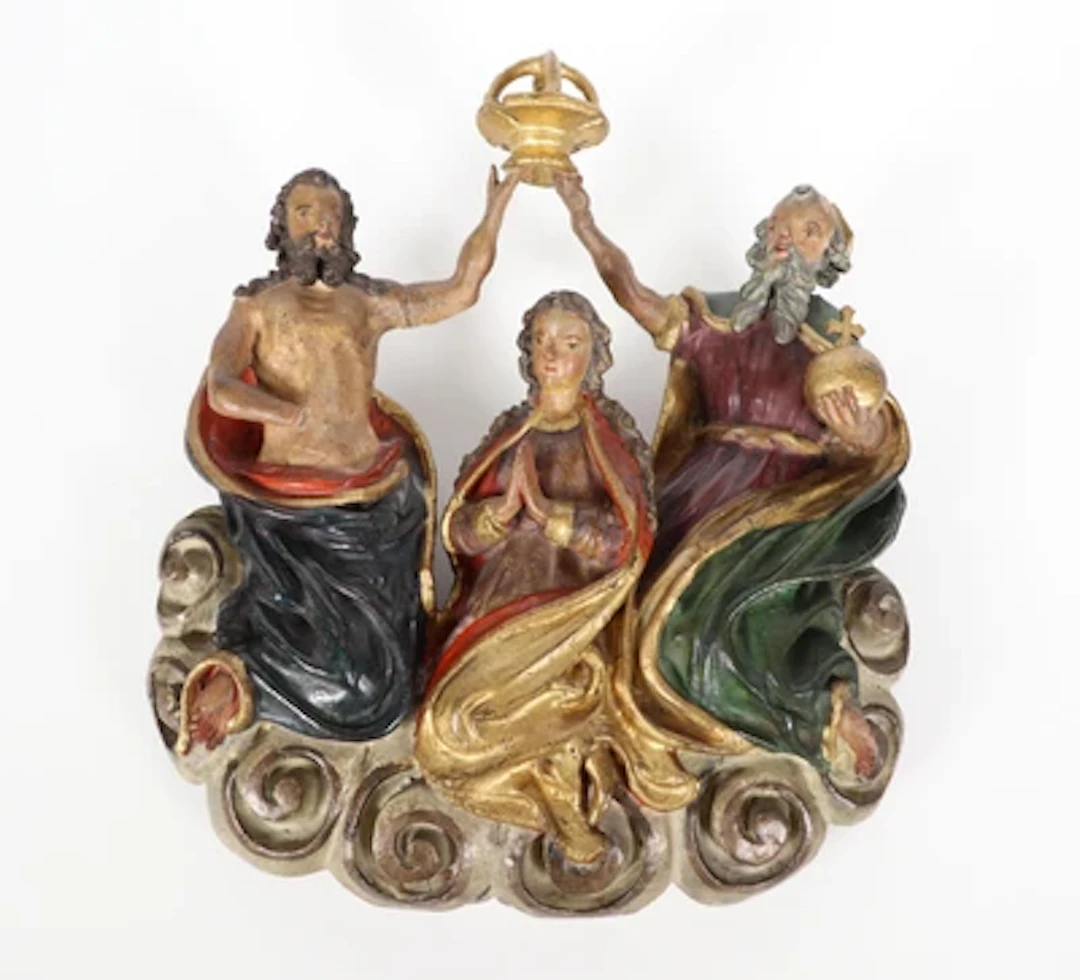 Krönung Mariens auf Wolken, Tirol um 1800