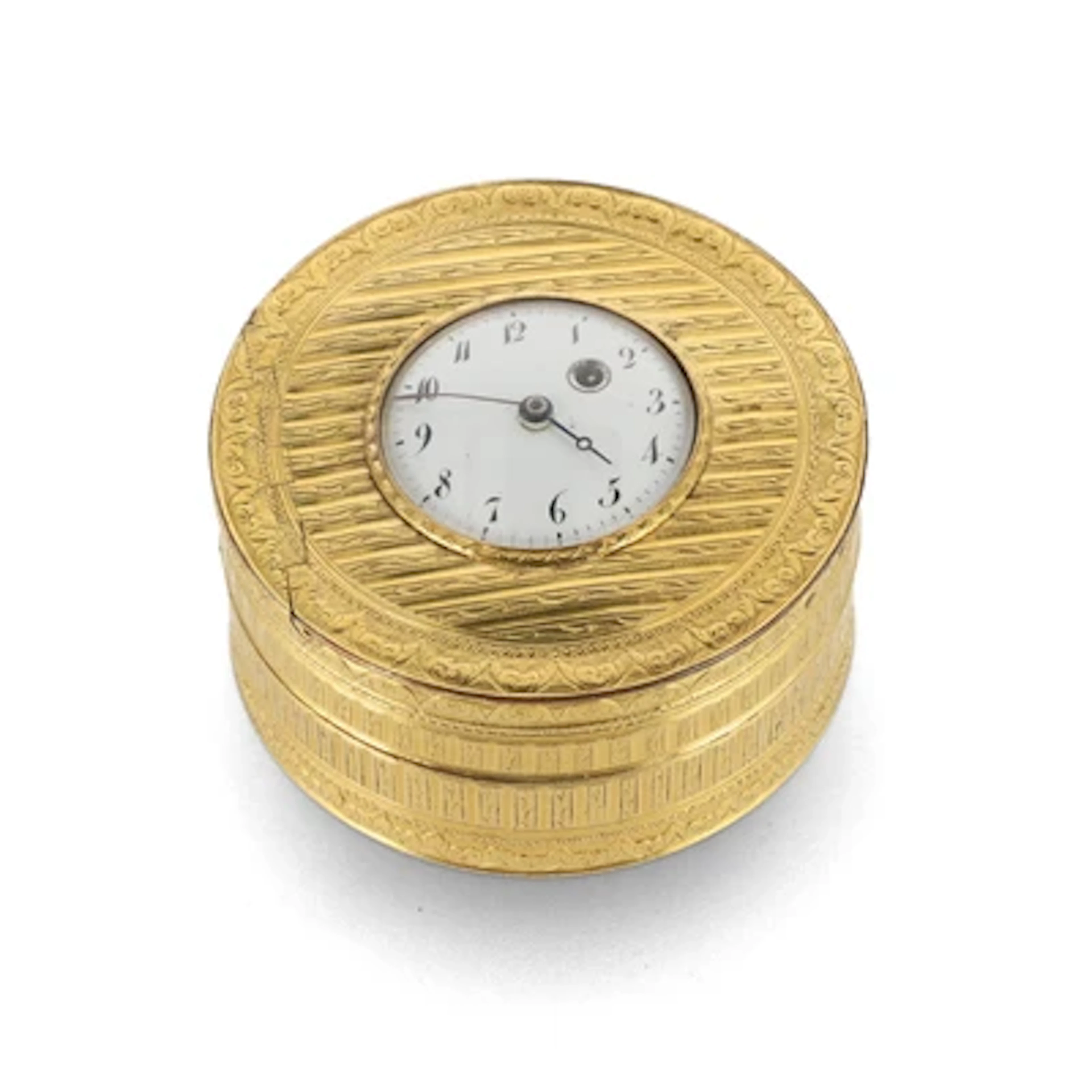 Spätbarock Vermeil Dosenuhr