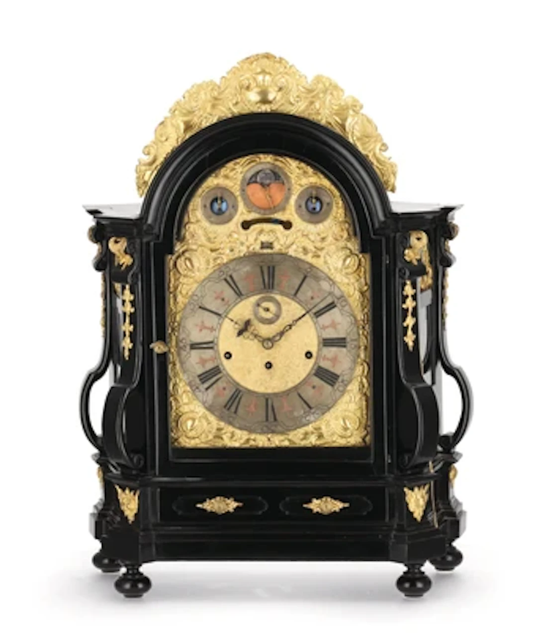 A Large South Tyrolean Baroque Table Clock "Peter Hochögger"
