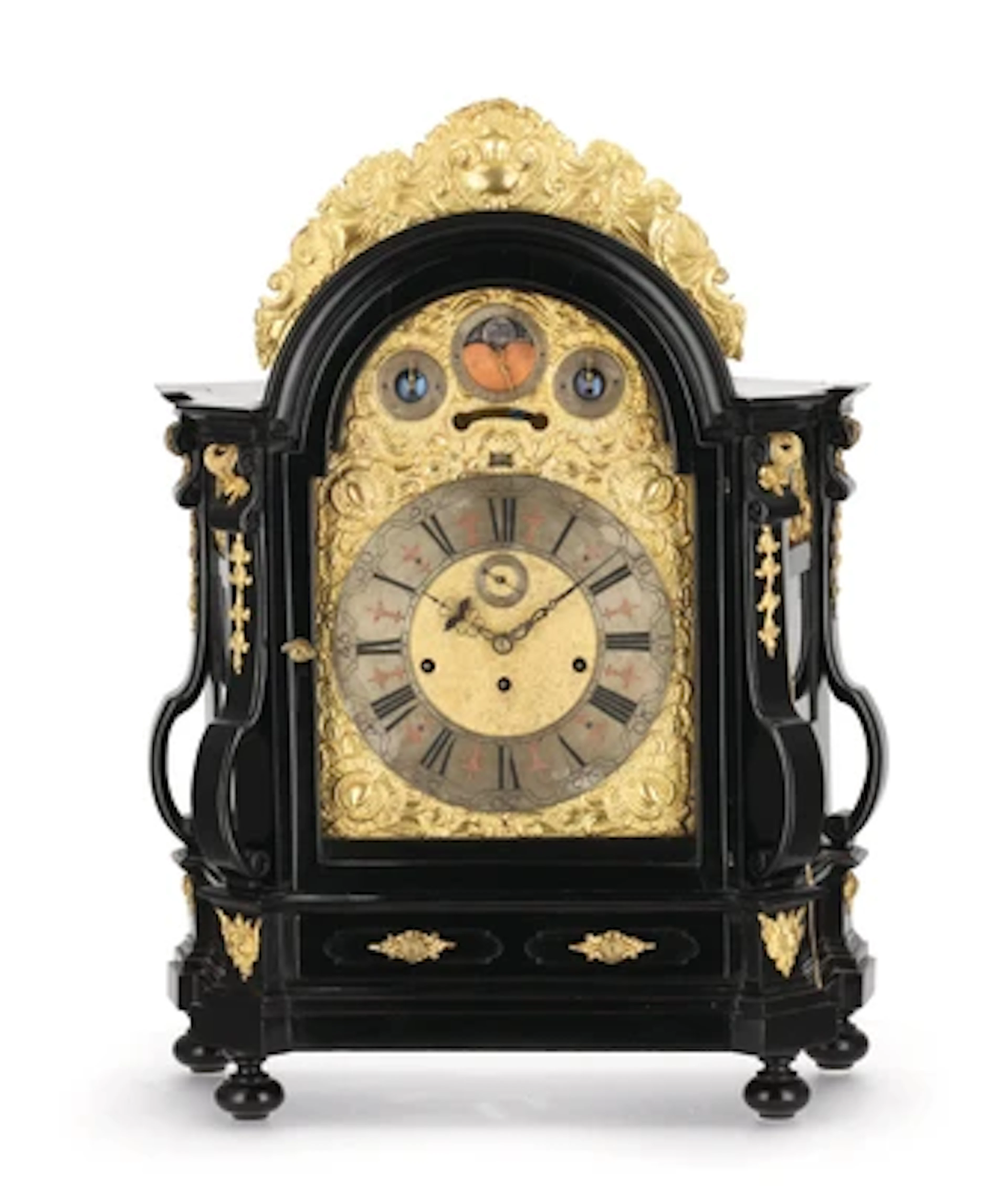 A Large South Tyrolean Baroque Table Clock "Peter Hochögger"