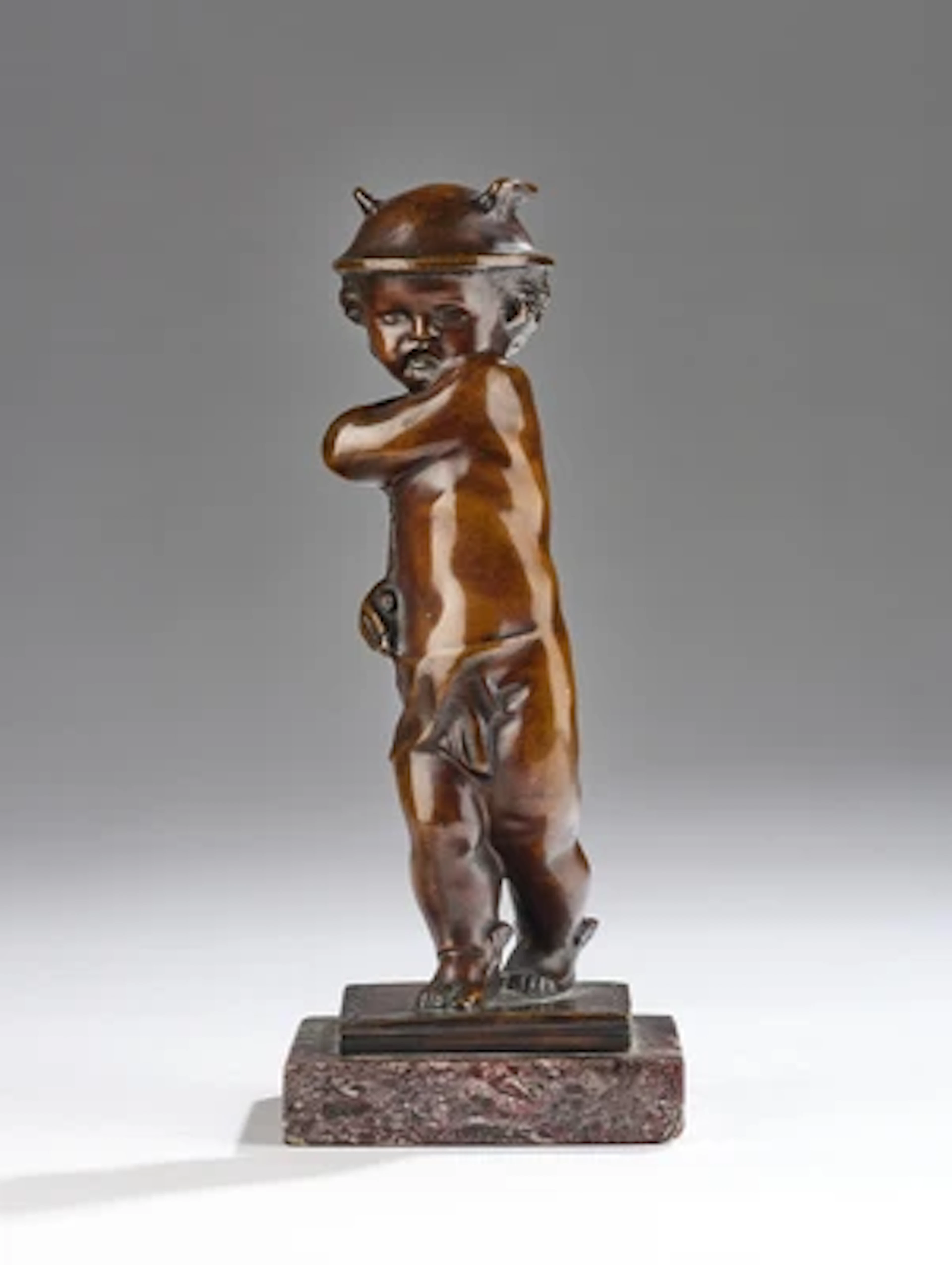A bronze Mercury putto, Josef Riedl, Vienna, c. 1910