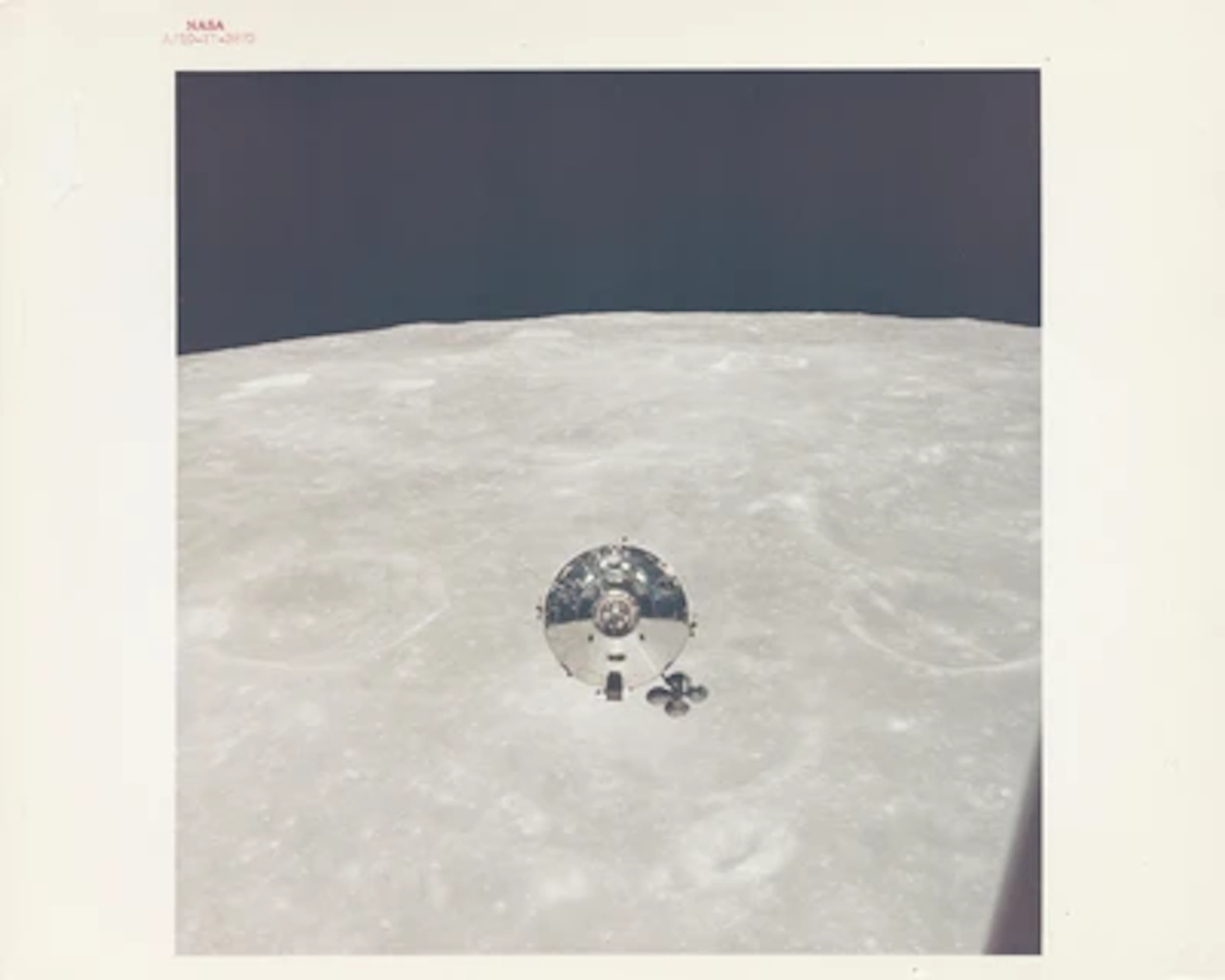 APOLLO 10 - CSM Charlie Brown in Lunar Orbit