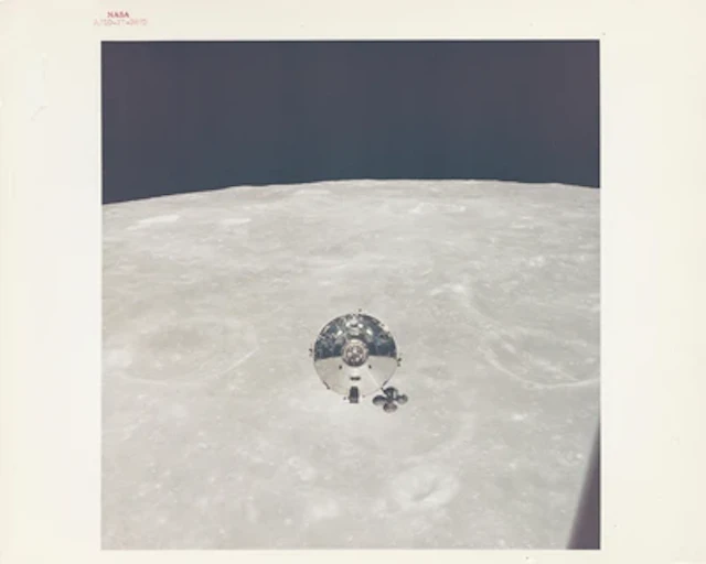 APOLLO 10 - CSM Charlie Brown in Lunar Orbit