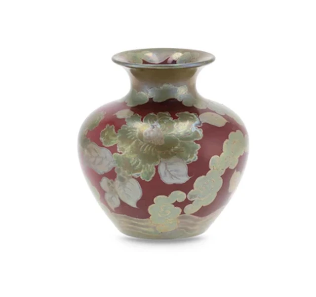 Julia Zsolnay Sikorski, Vase mit Floraldekor, Zsolnay, Pécs, 1927