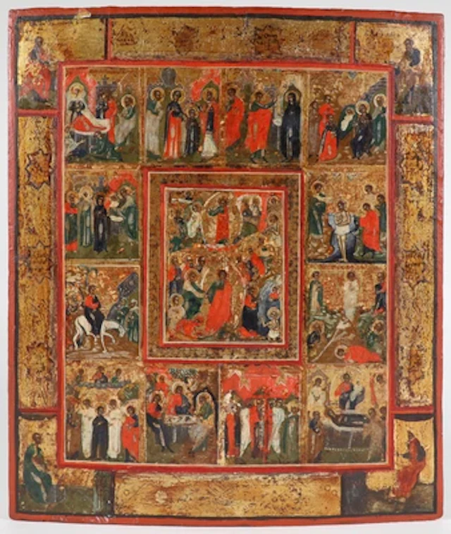 Russische Festtagsikokne, um 1800