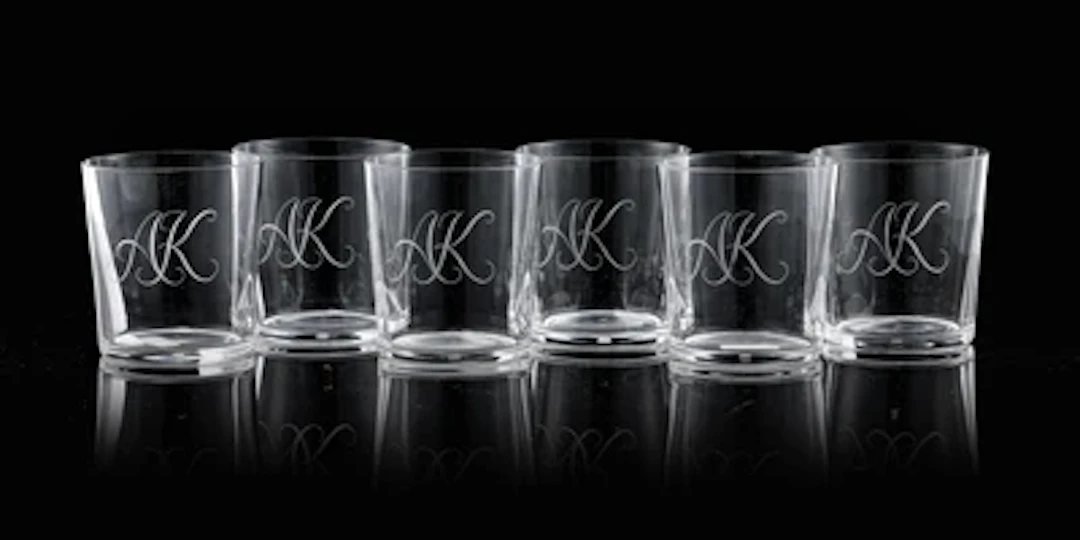 Oswald Haerdtl, six water glasses from drinking service no. 257 'Commodore'