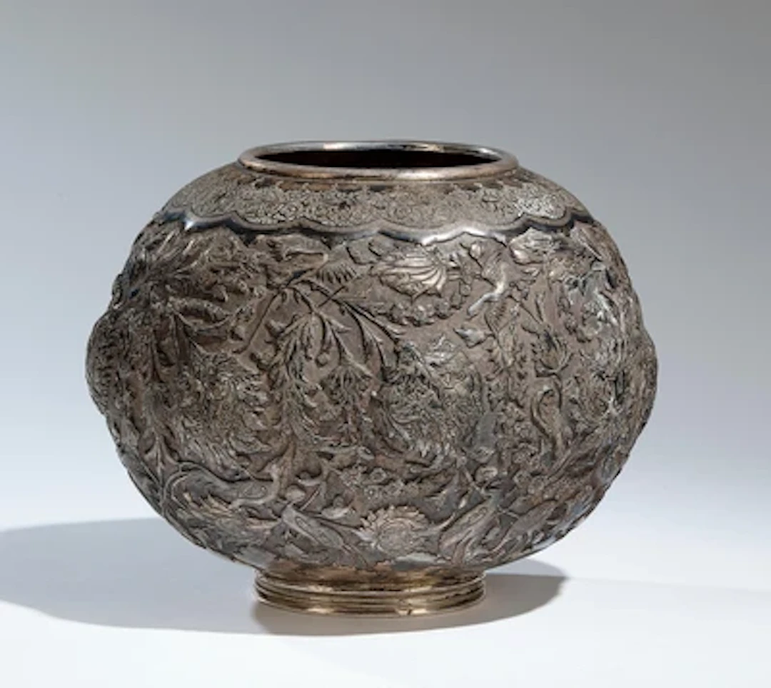 Große persische Vase, Isfahan, Iran, 20. Jh.