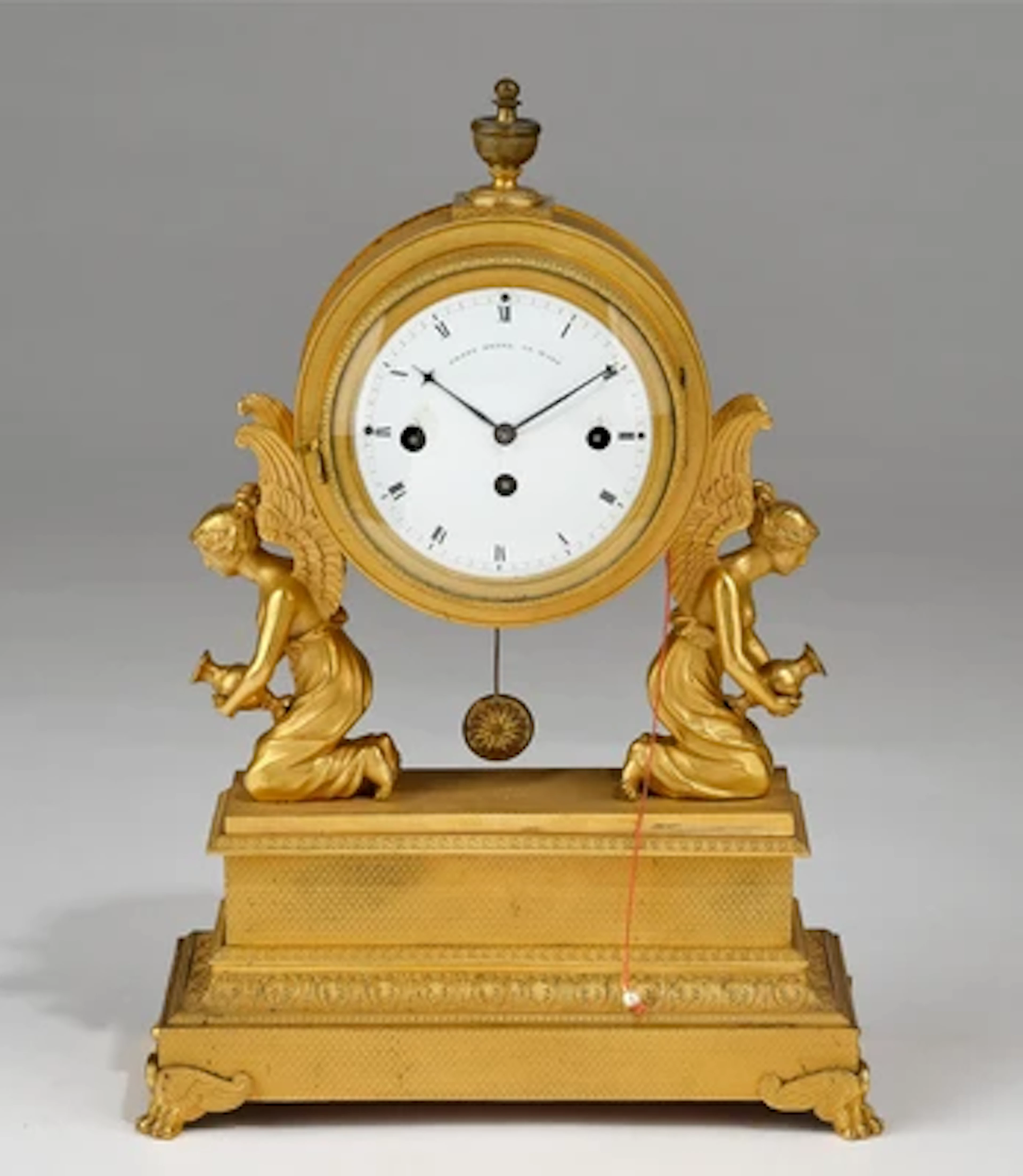 "Wiener Empire Bronzekaminuhr