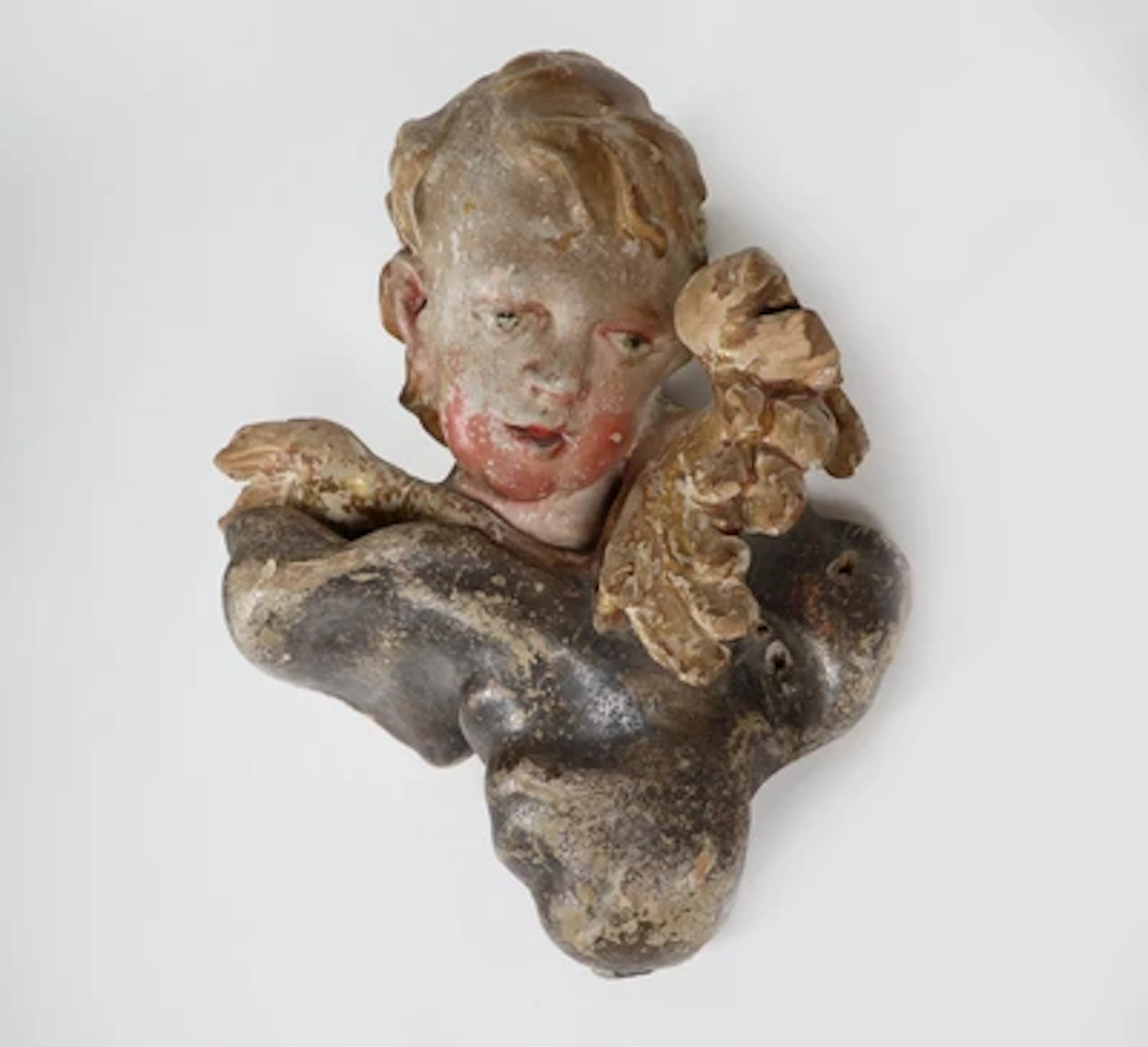 Geflügelter Rokoko-Engelskopf, Umkreis Ignaz Günther, Süddeutsch um 1760