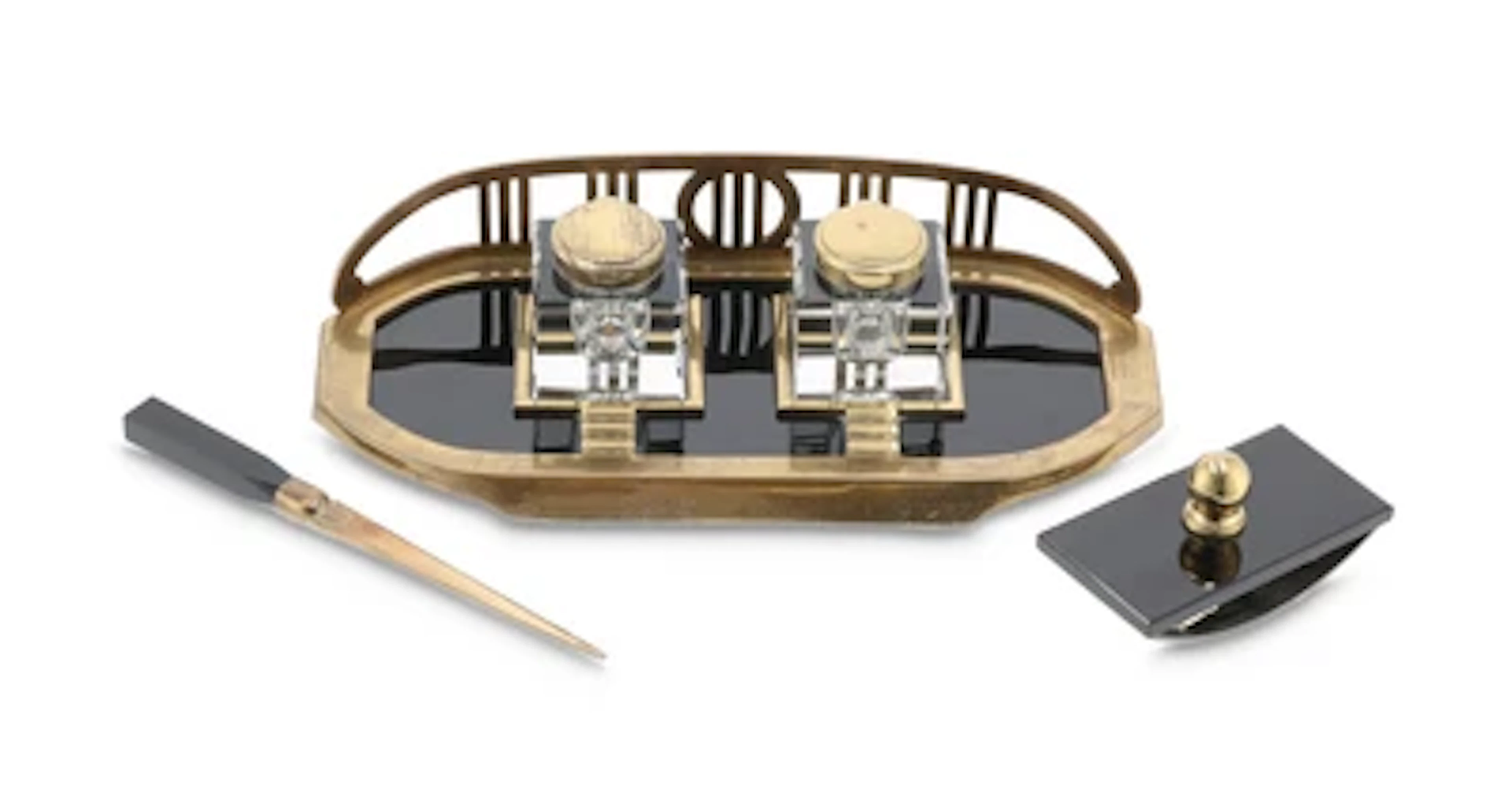 An Art Deco desk set, c. 1920/35