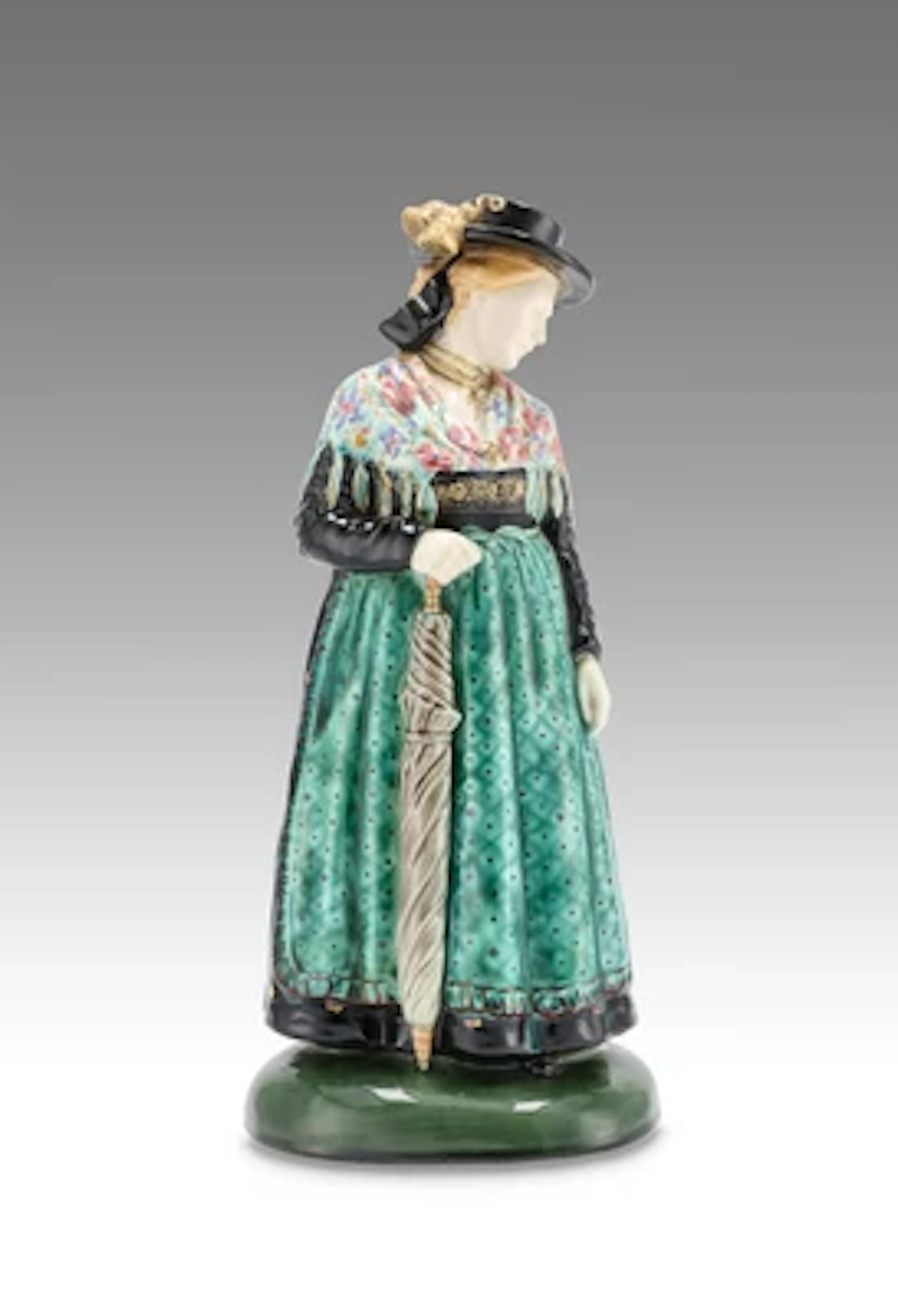 A traditional-costume figure 'Salzburgerin', model number 124, Gmundner