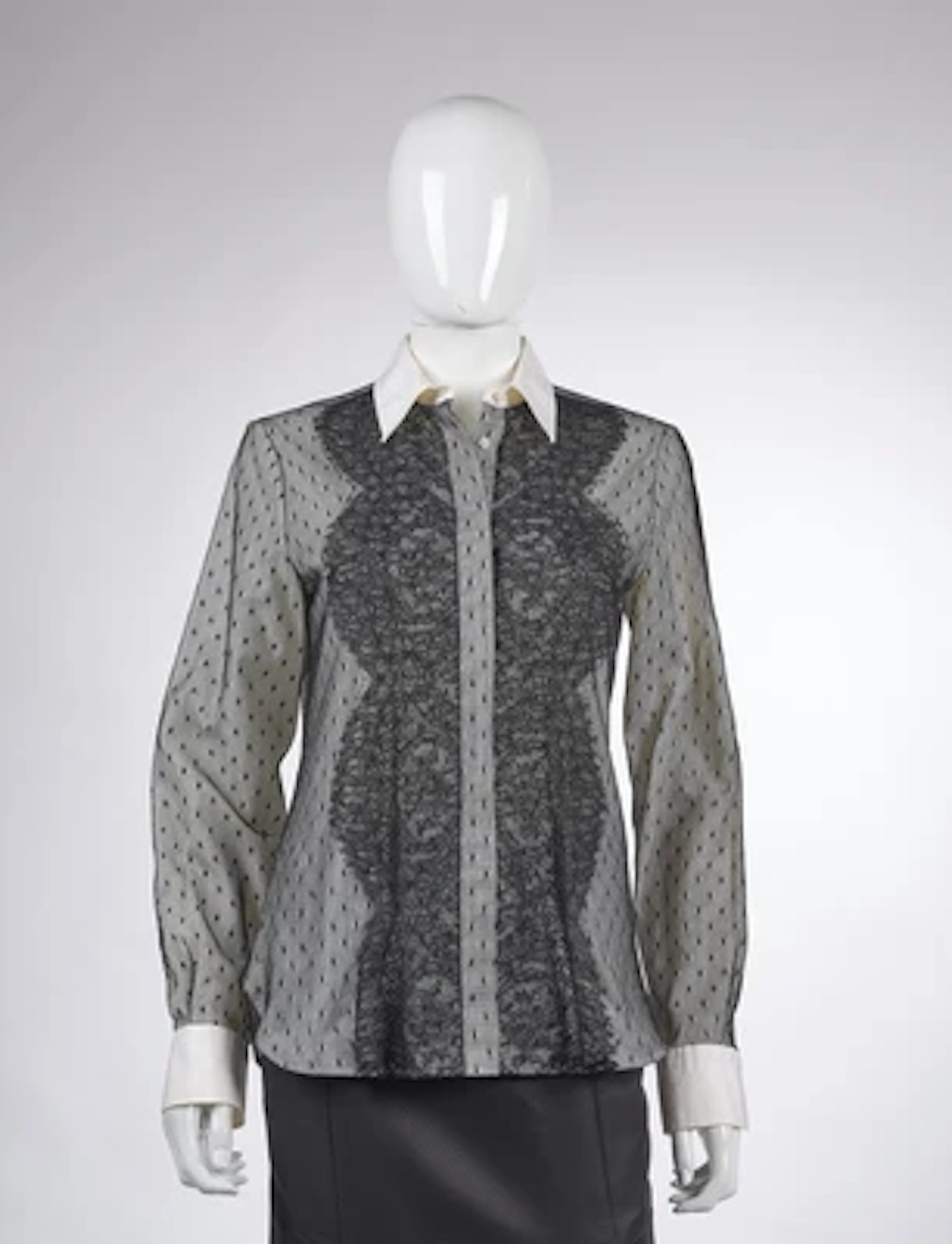 VALENTINO Bluse mit Spitze