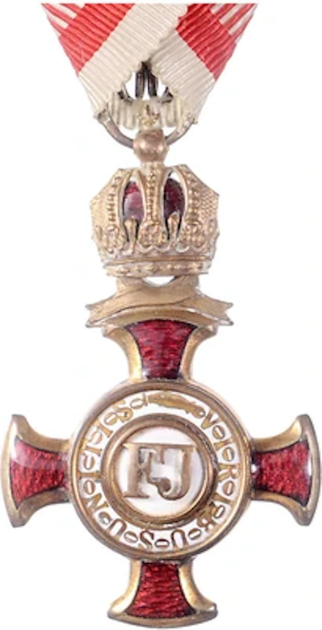 Goldenes Verdienstkreuz mit Krone