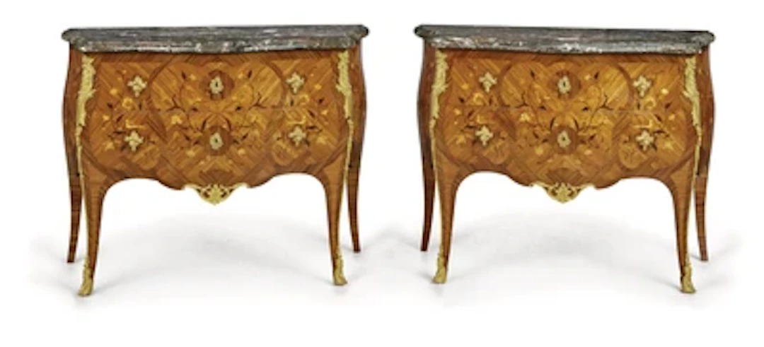 A Pair of Elegant Salon Commodes