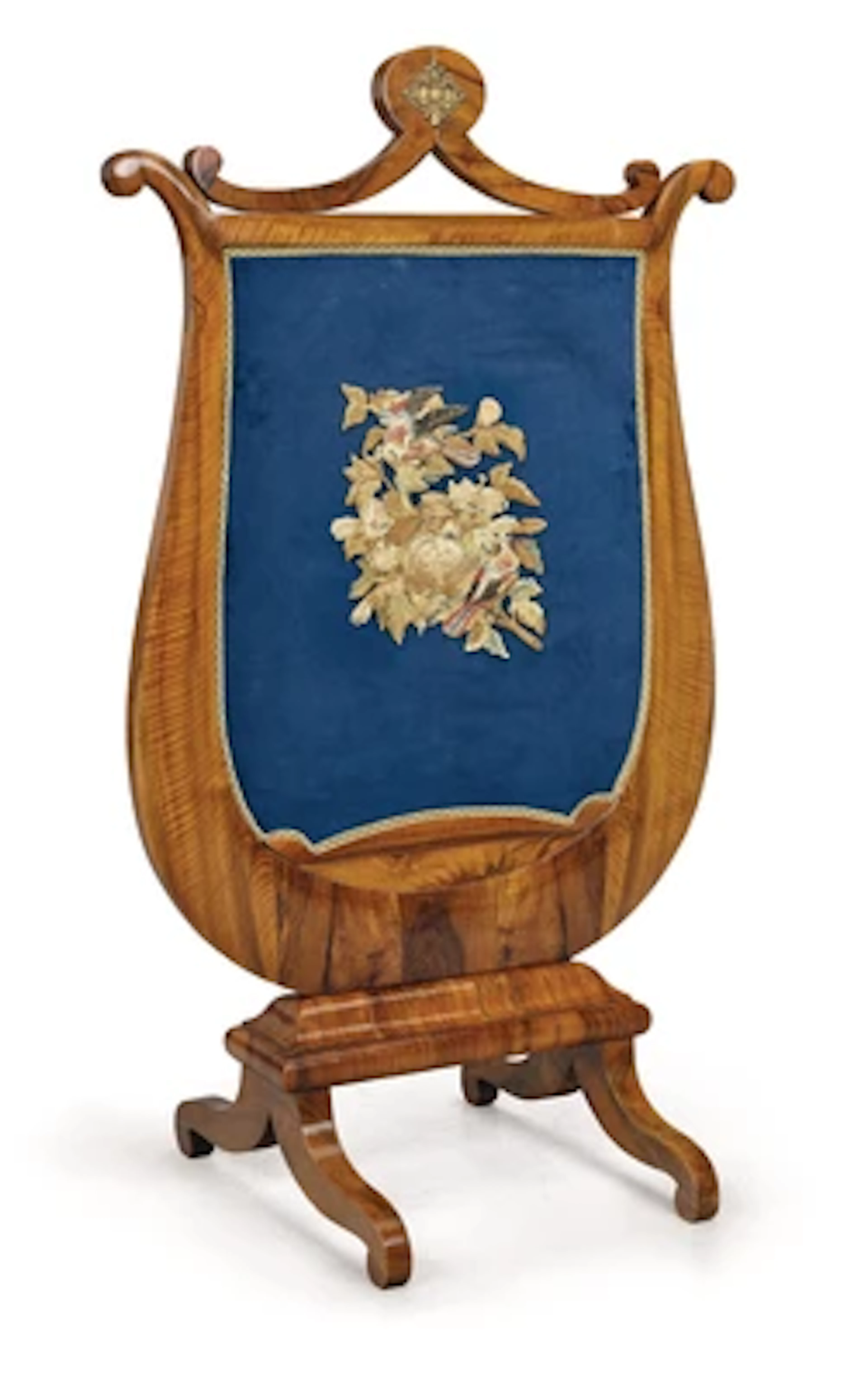 A Biedermeier Fire Screen