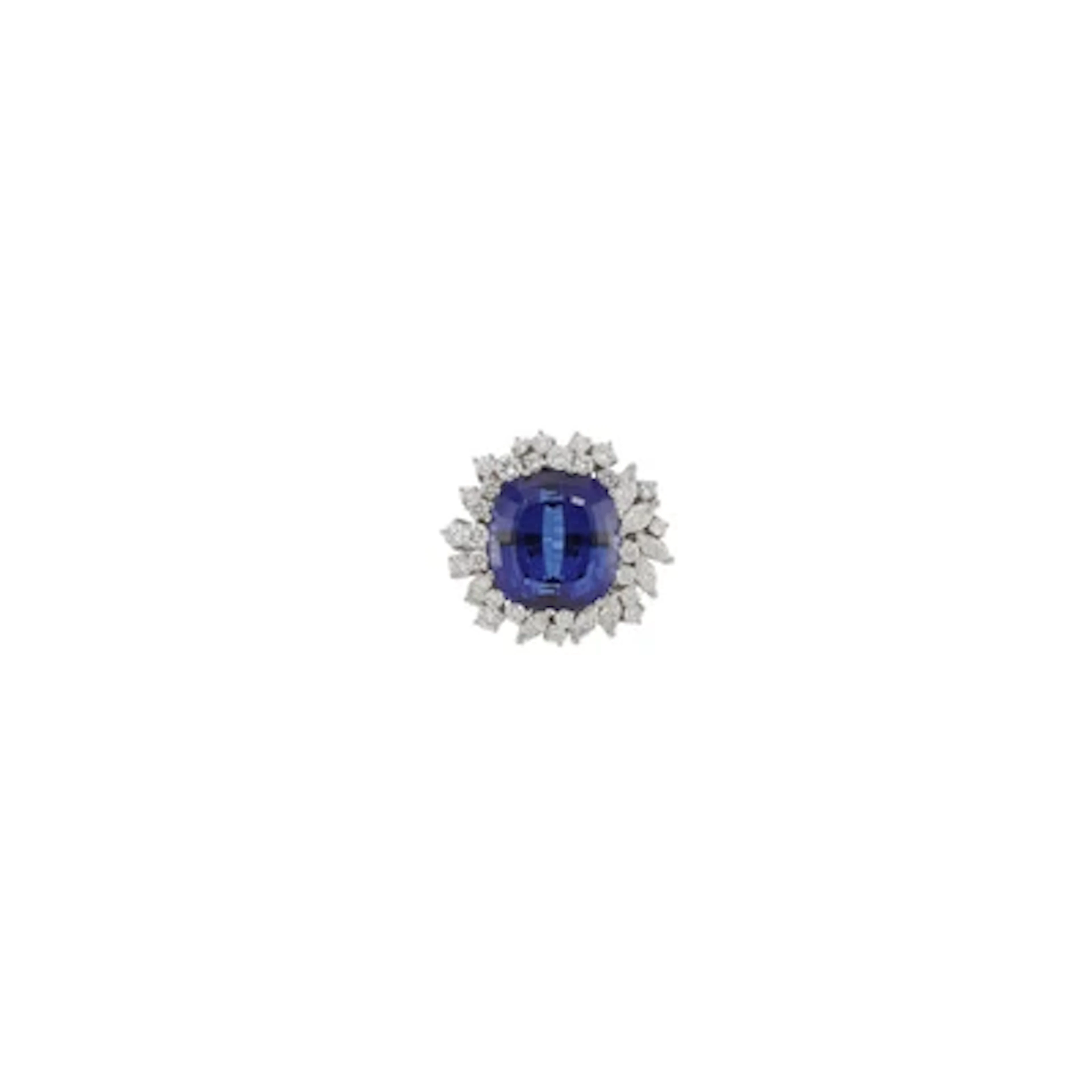 Diamantring mit Tansanit ca. 17,70 ct