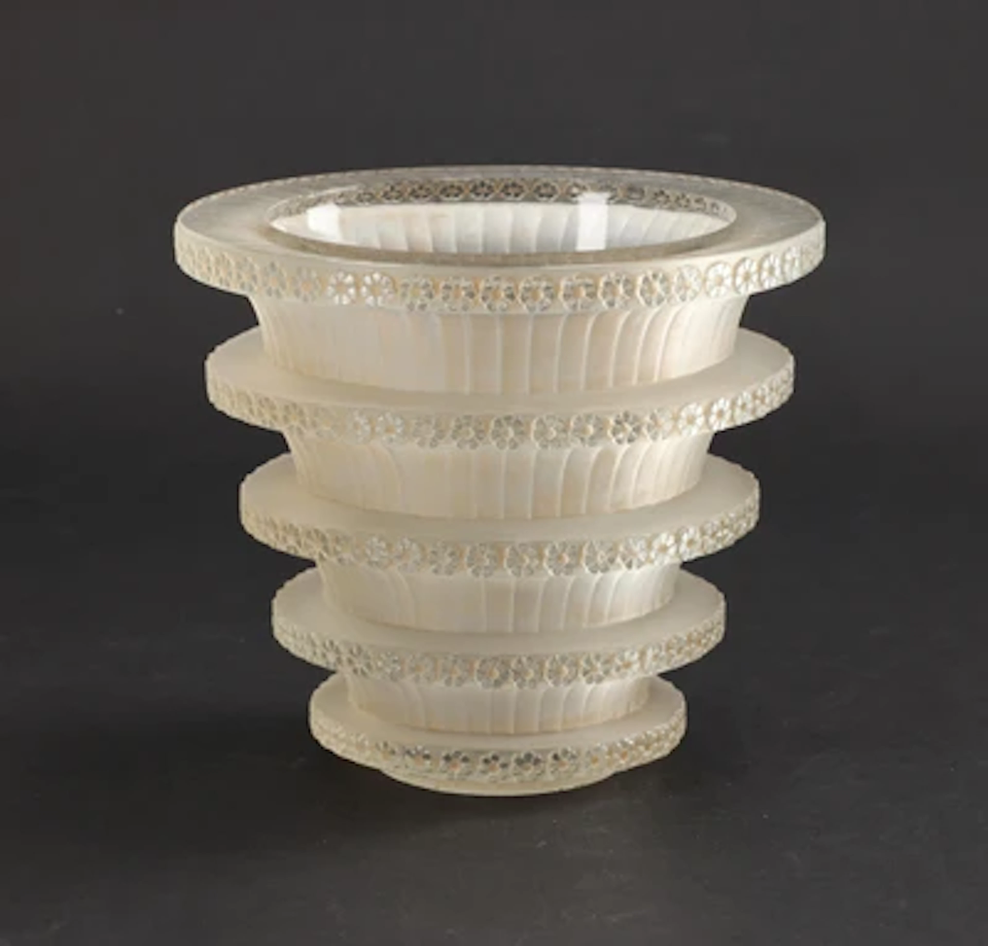 A "Chevreuse" vase, model: 1081, designed in 1930, René Lalique