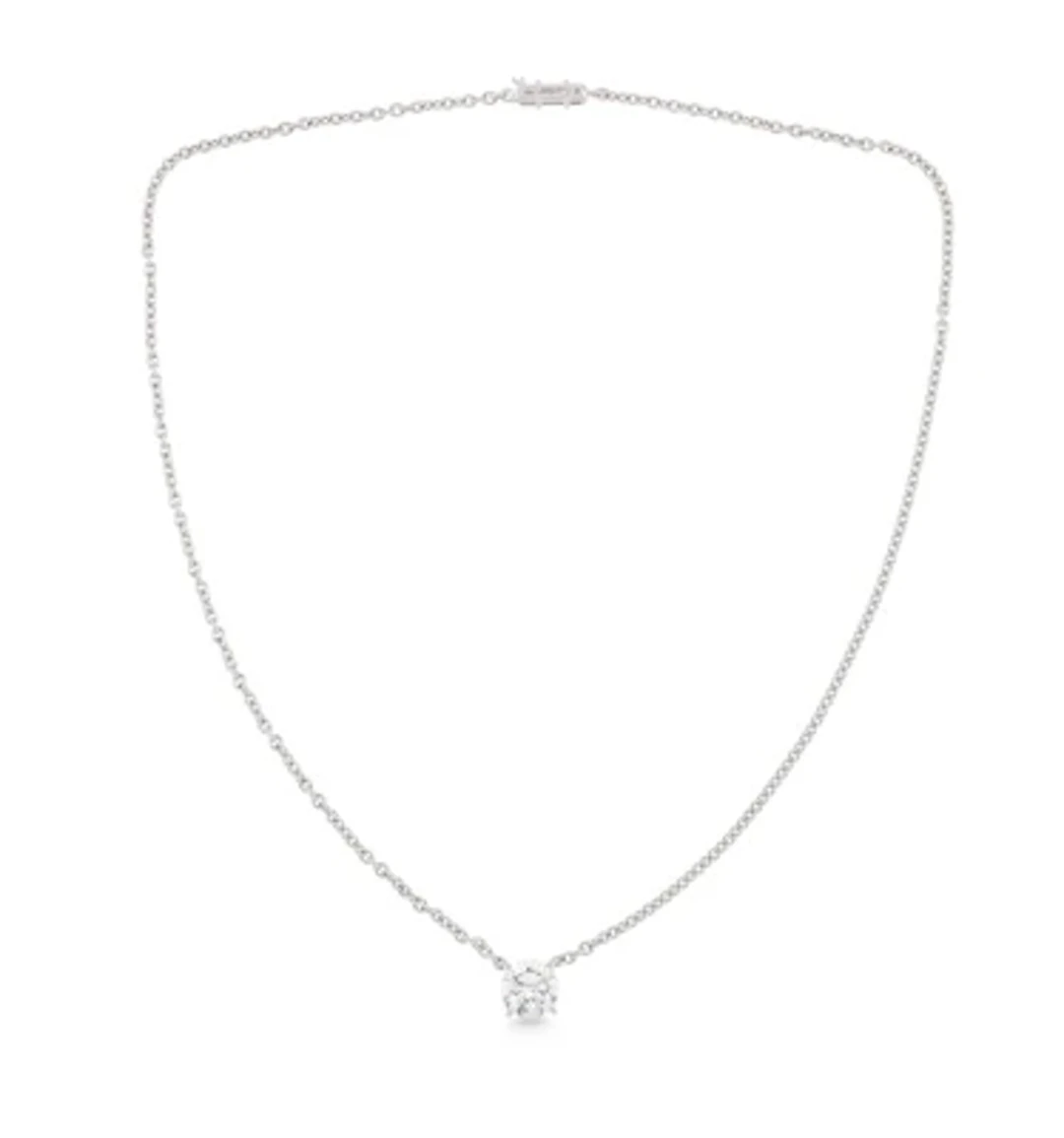 Cartier solitaire diamond necklace 2.09 ct