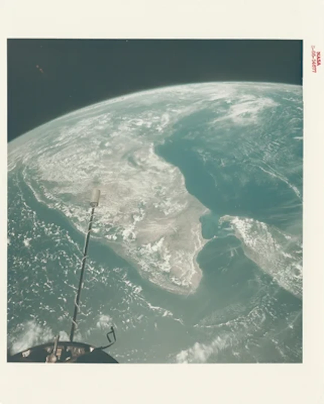 GEMINI XI - The First Photograph of the Entire Subcontinent India