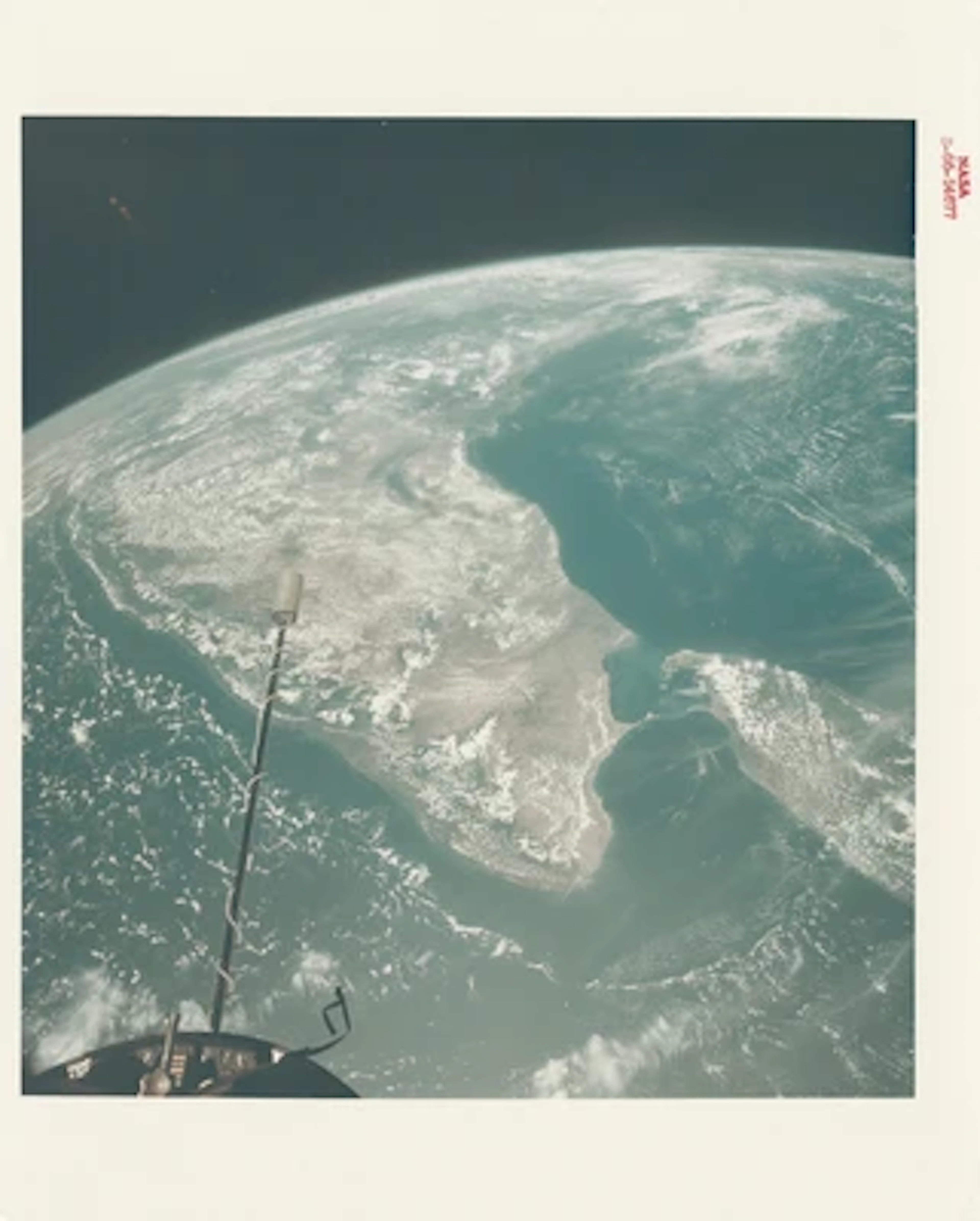 GEMINI XI - The First Photograph of the Entire Subcontinent India