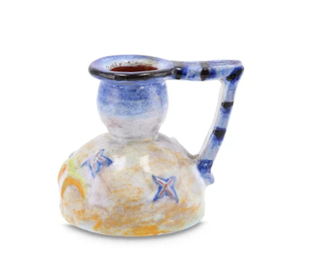 An Art Deco candlestick, Schleiss Keramik, Gmunden, after 1926