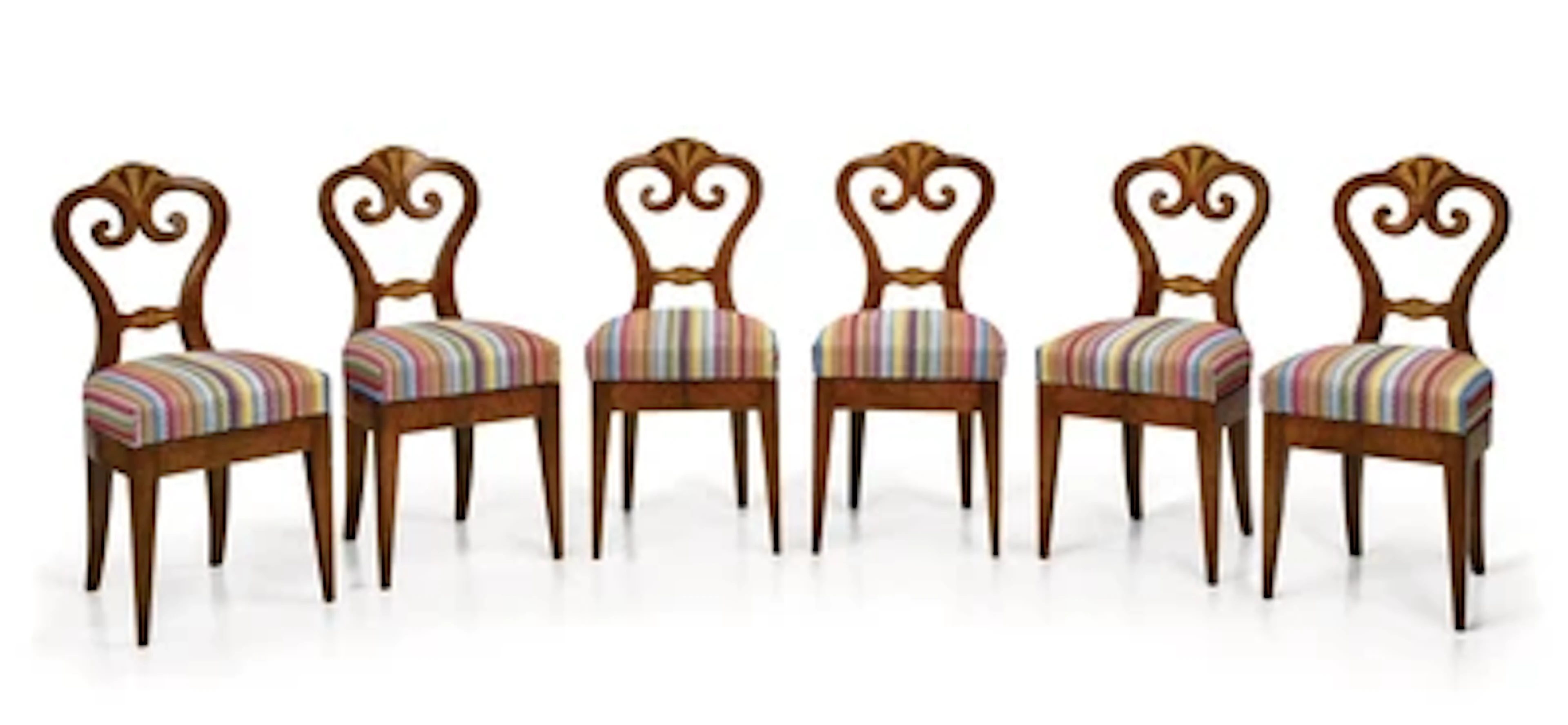 A Set of Six Biedermeier Chairs