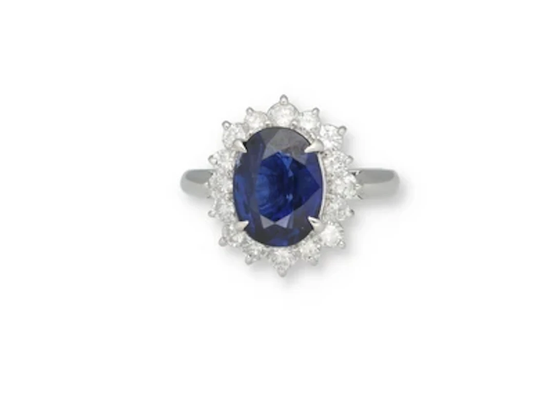 Saphir Ring ca. 3,06 ct