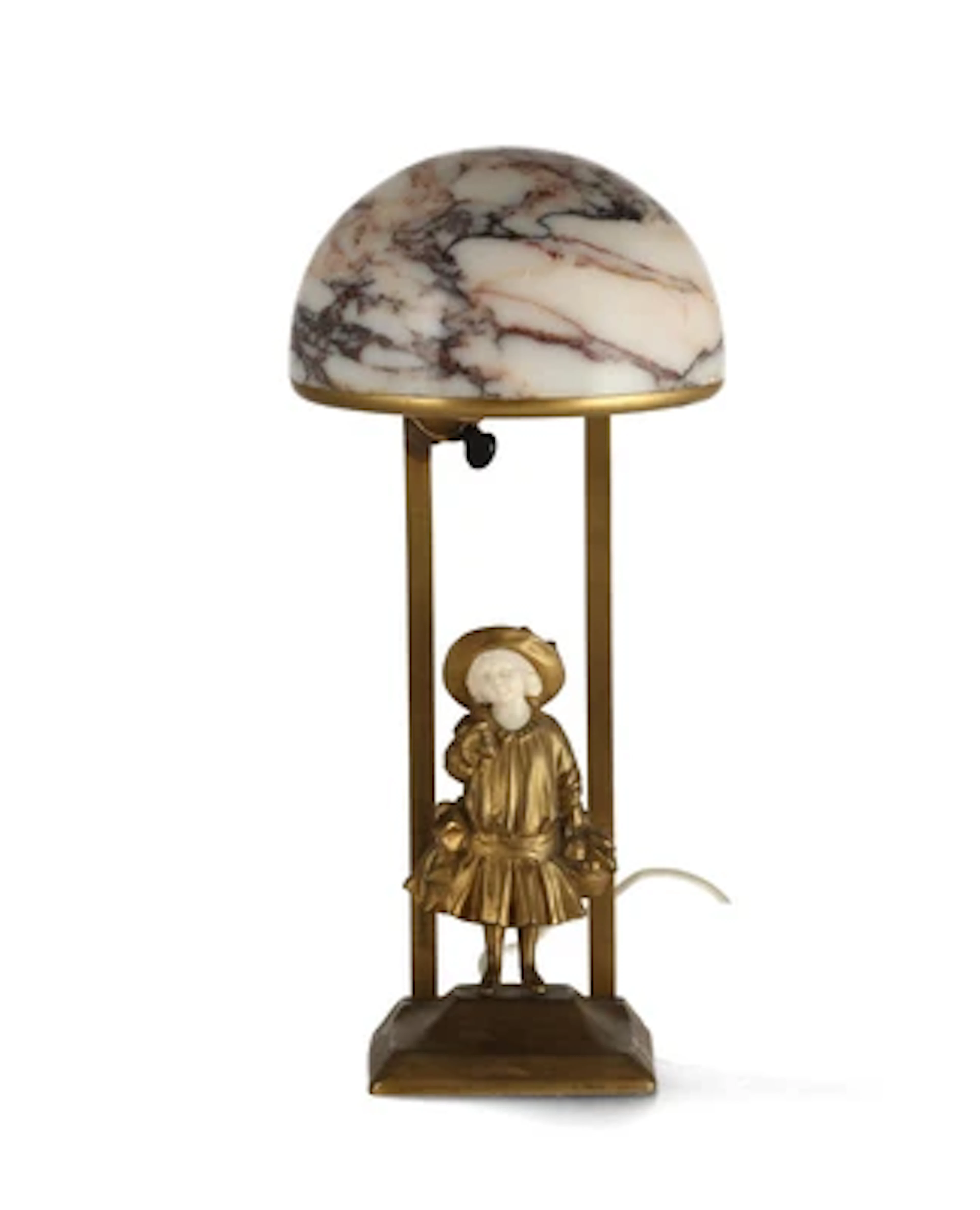 Peter Tereszczuk (Wybudow 1875-1963), a table or mantel lamp with