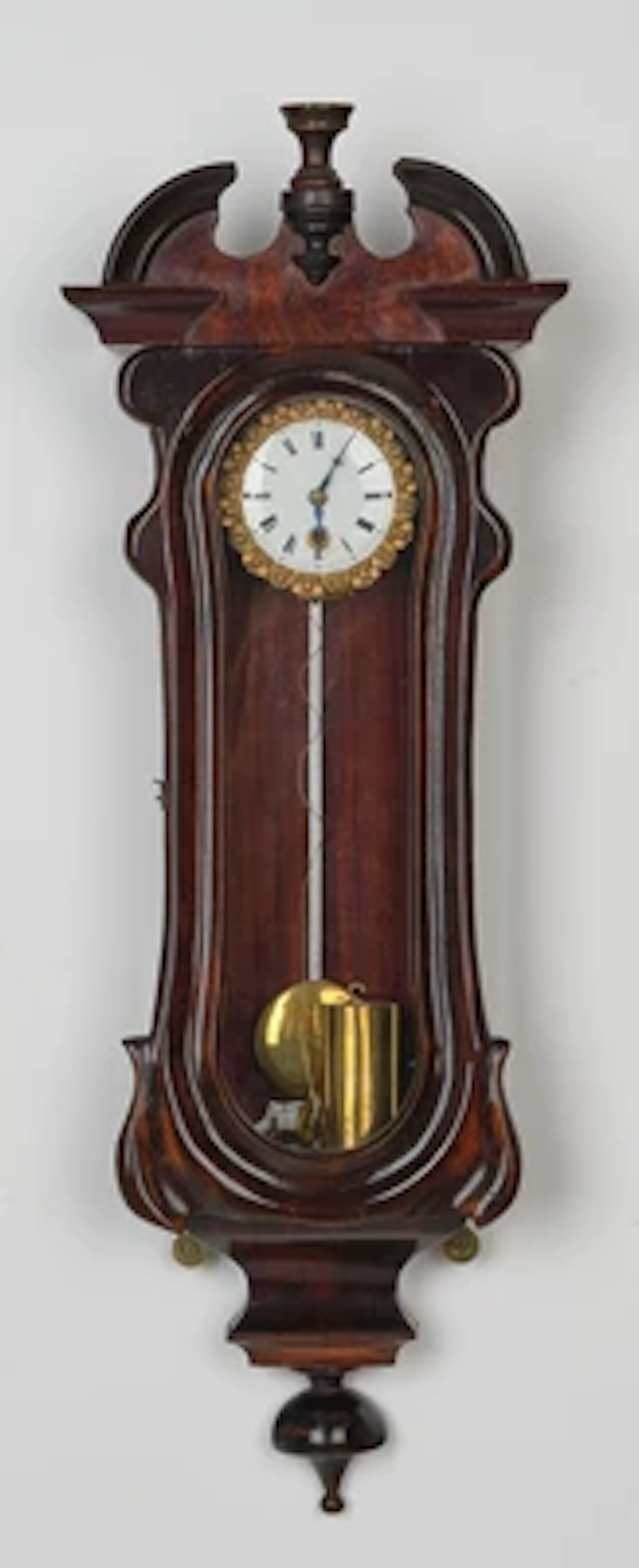 Historismus Miniatur Wandpendeluhr