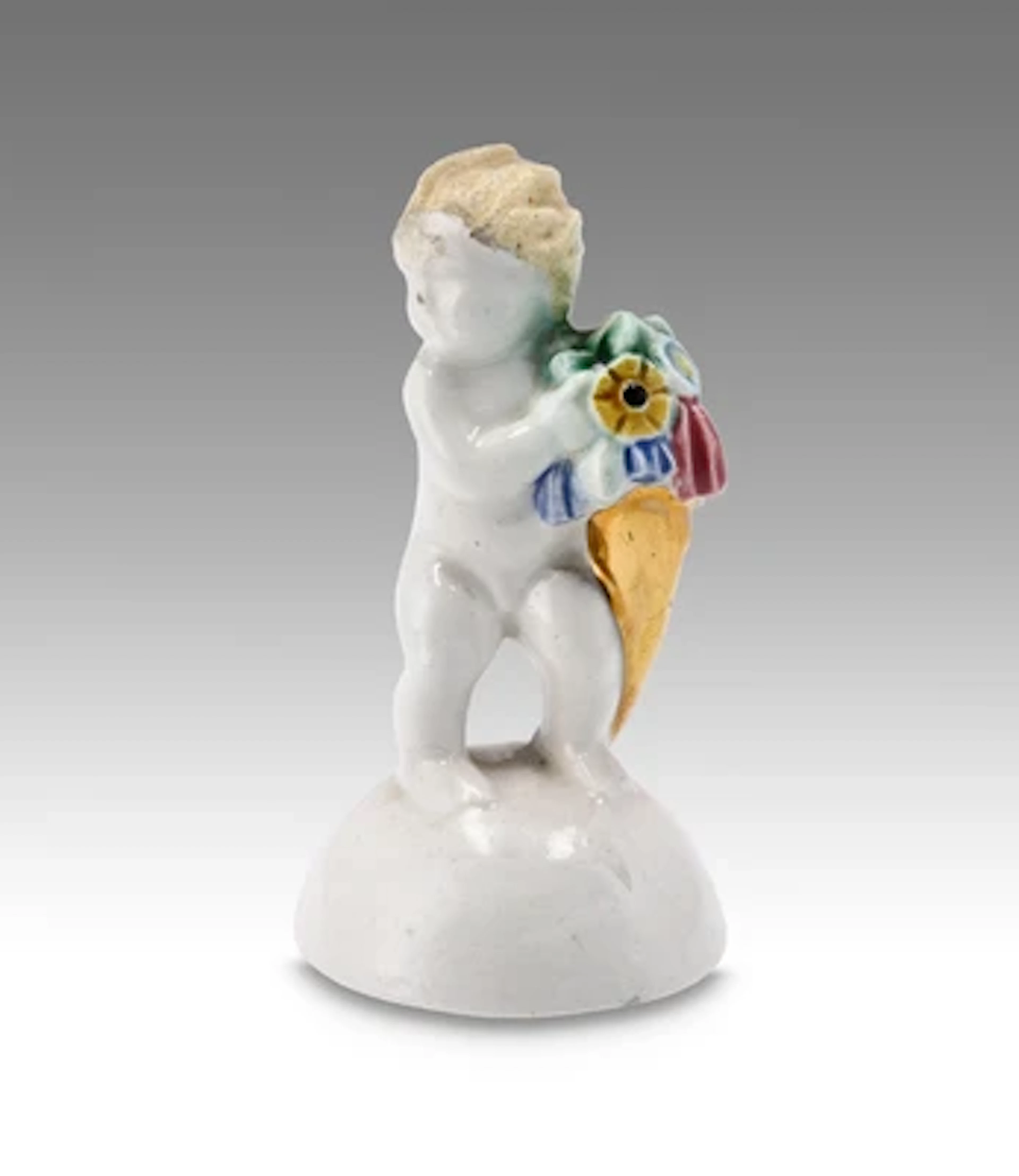 Michael Powolny, a putto with cornucopia, WK model no. 299, Wiener