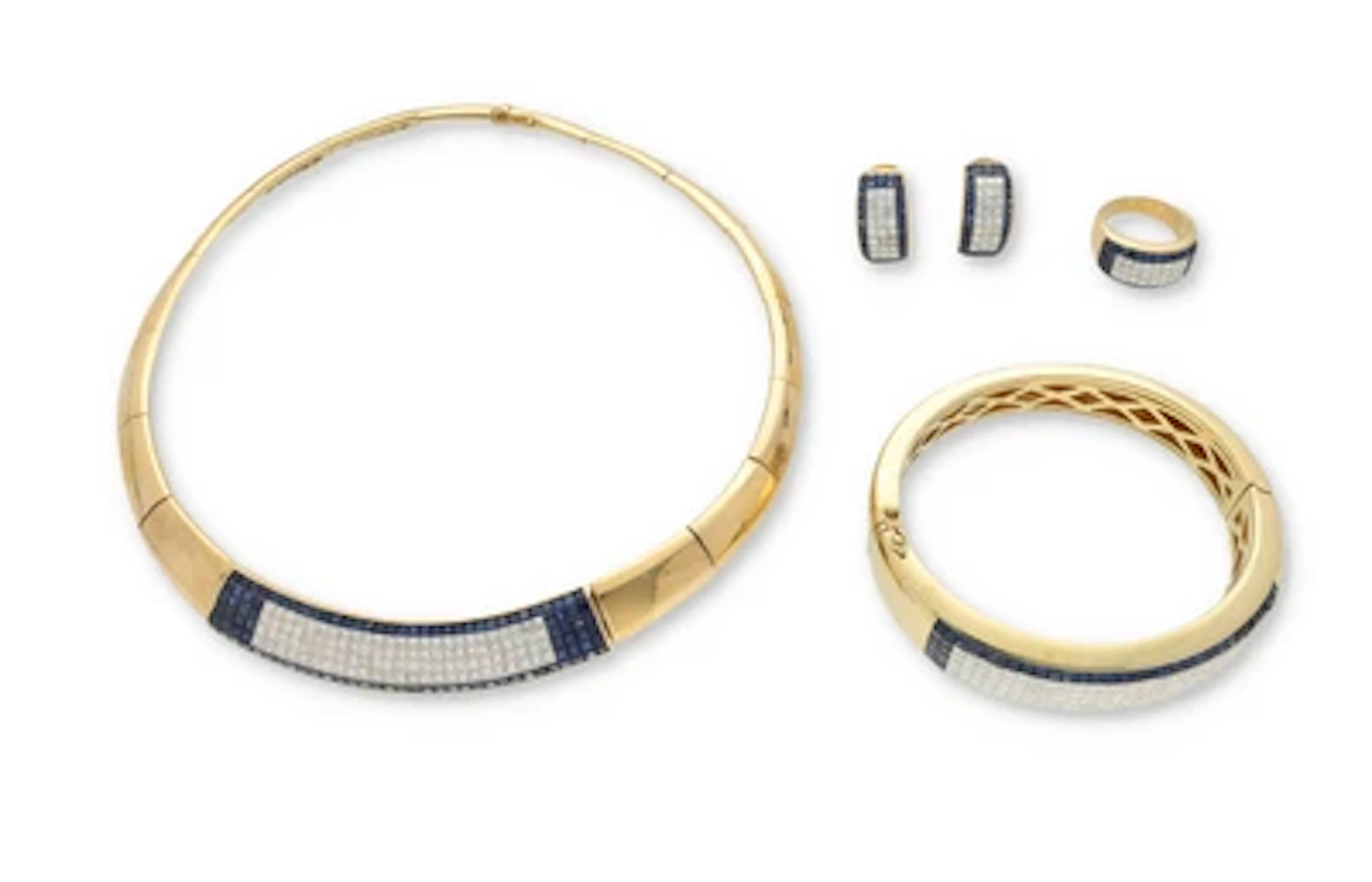 Diamant Saphir Garnitur