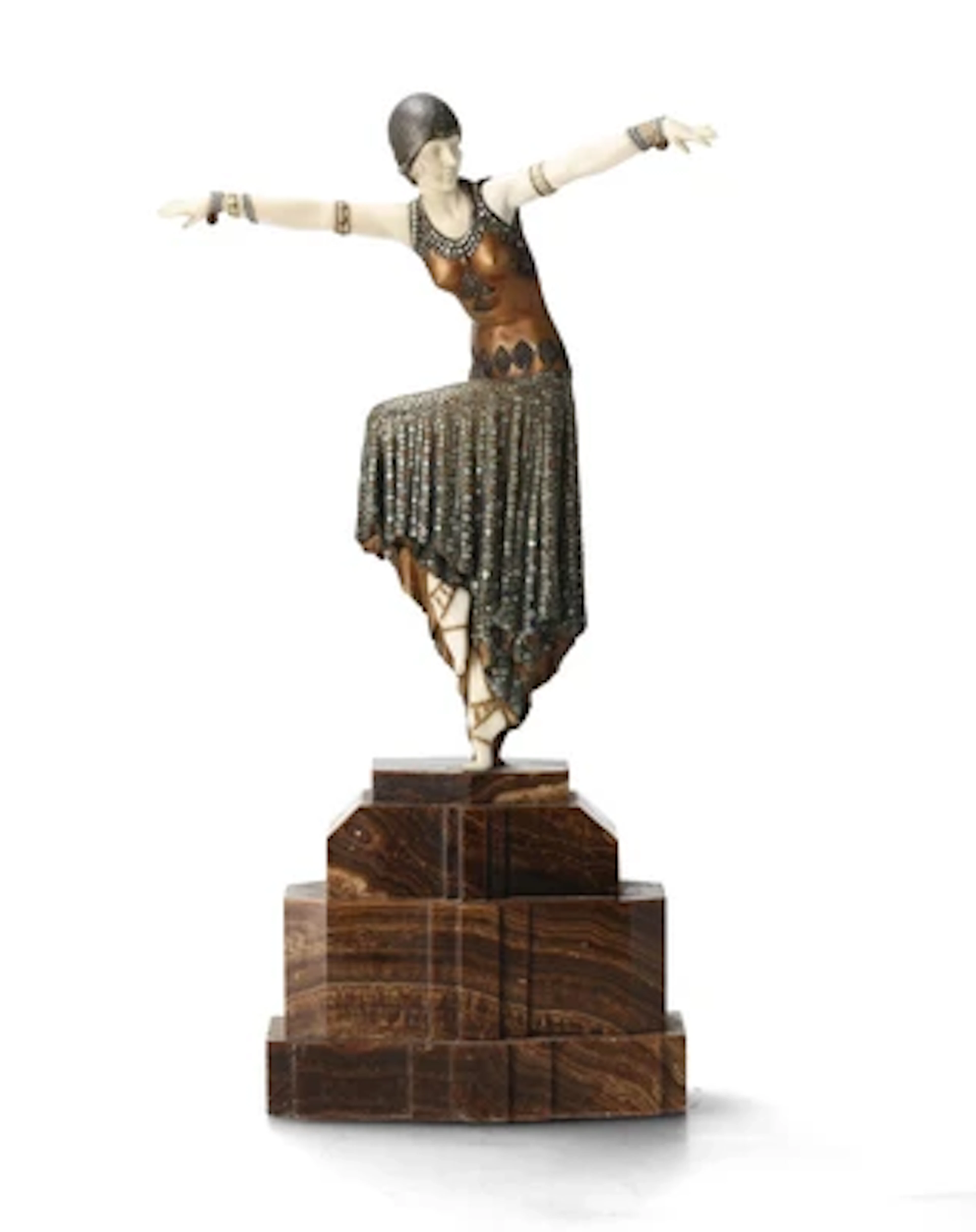 Demetre Chiparus (Dorohoi 1886-1947 Paris), a dancer "Shimmer", Paris, c. 1925