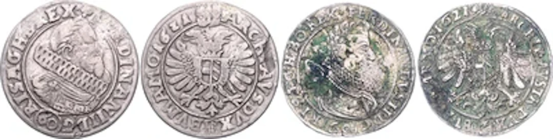 Ferdinand II.- 1/2 Kippertaler zu 60 Kreuzer 1621