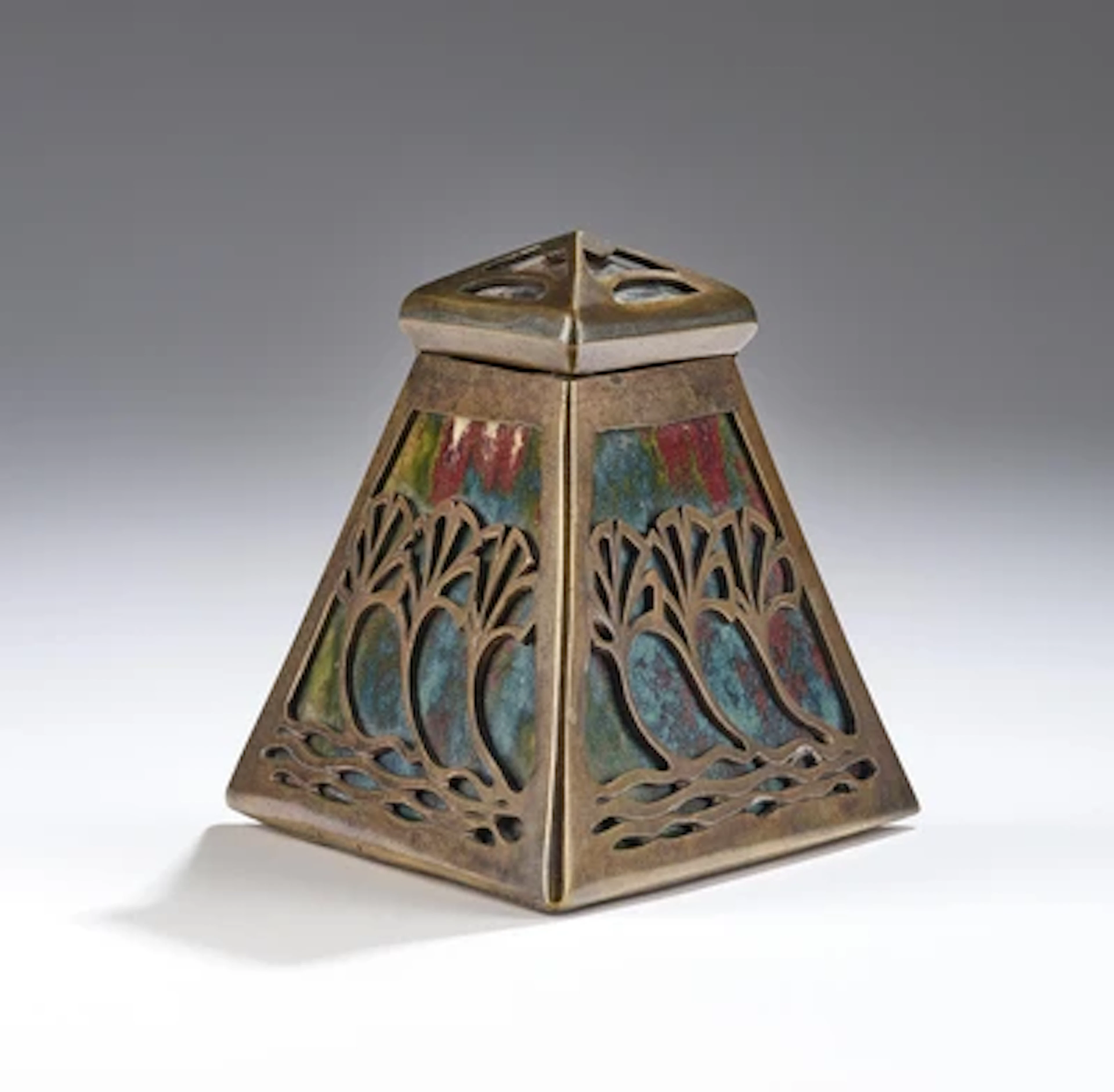 Pierre-Adrien Dalpayrat (Limoges, 1844-1910), Deckelgefäß (Tintenfass), Frankreich, um 1900/1905
