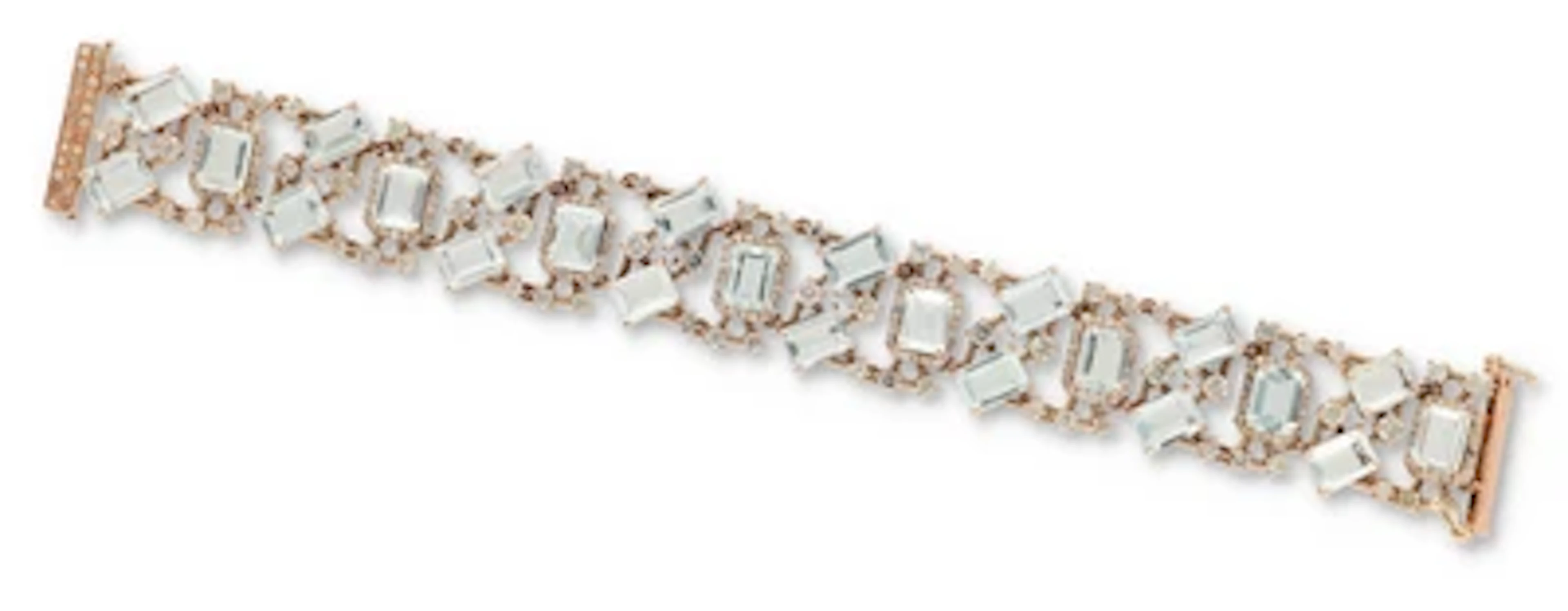 Brillant Aquamarin Armband