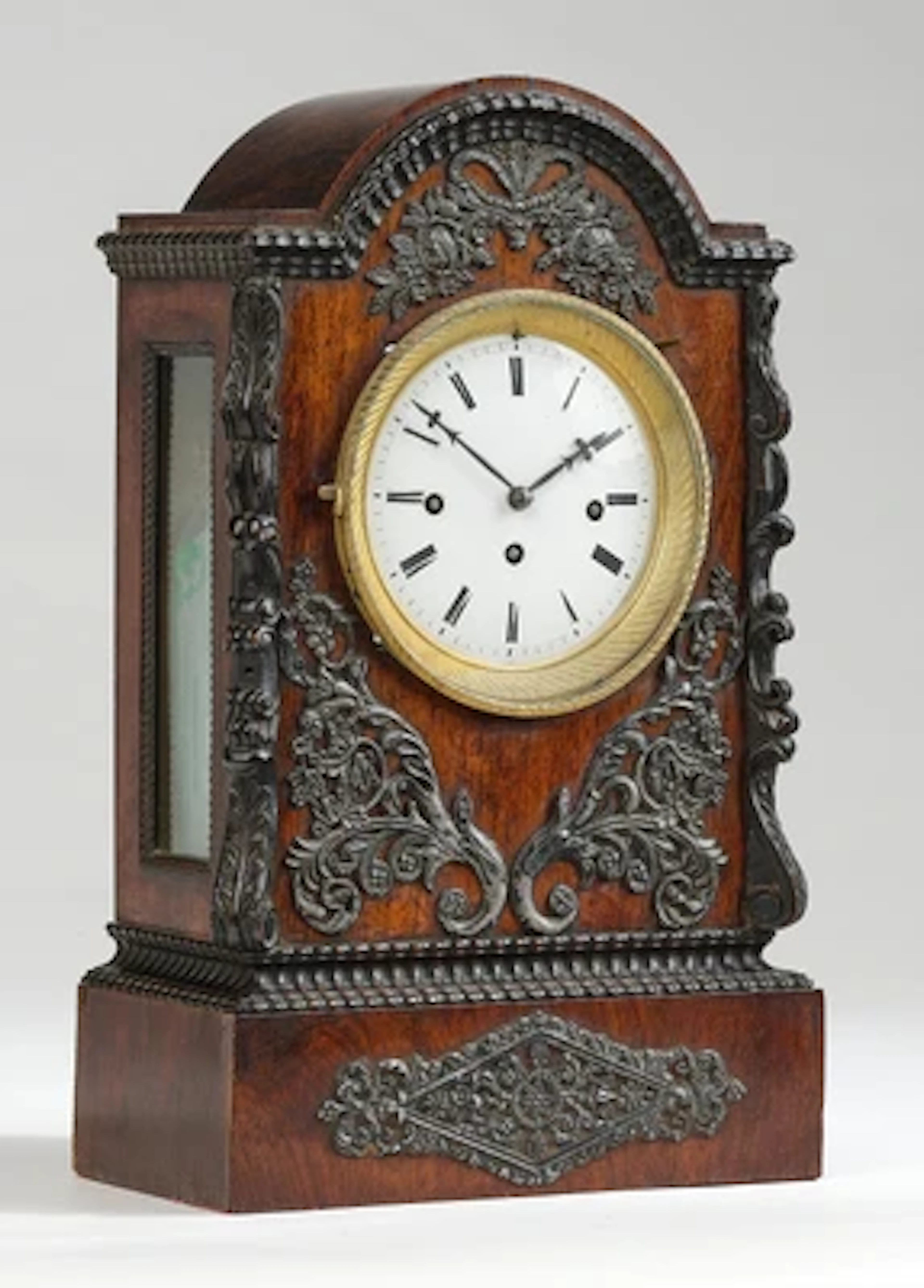 Spätbiedermeier Kommodenuhr