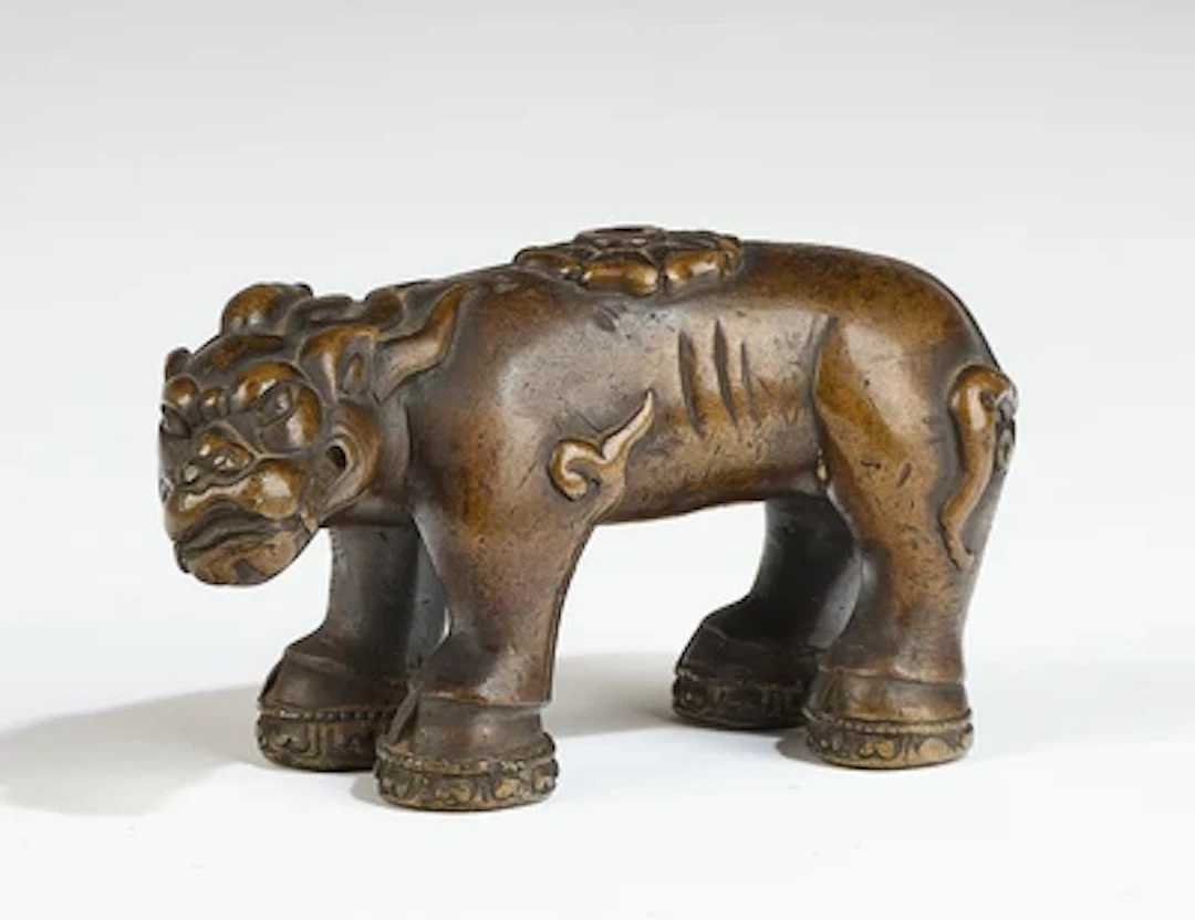 Bronze Qilin als Räucherstäbchenhalter(?), China, 17./18. Jh.