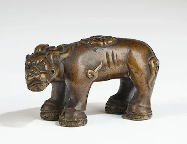 Bronze Qilin als Räucherstäbchenhalter(?), China, 17./18. Jh.