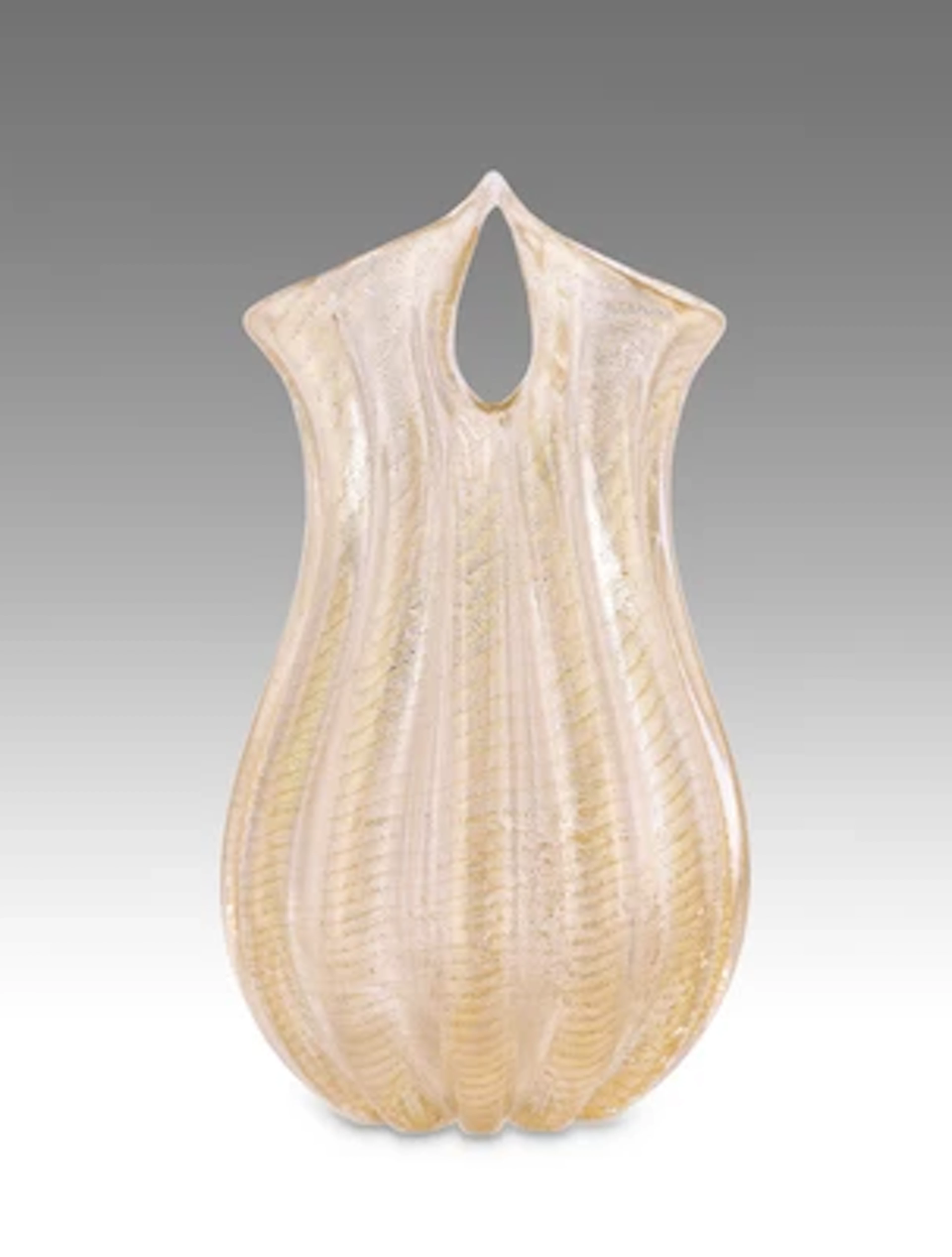 Ercole Barovier, Vase "Cordonato Oro", Barovier & Toso, Murano, 1950
