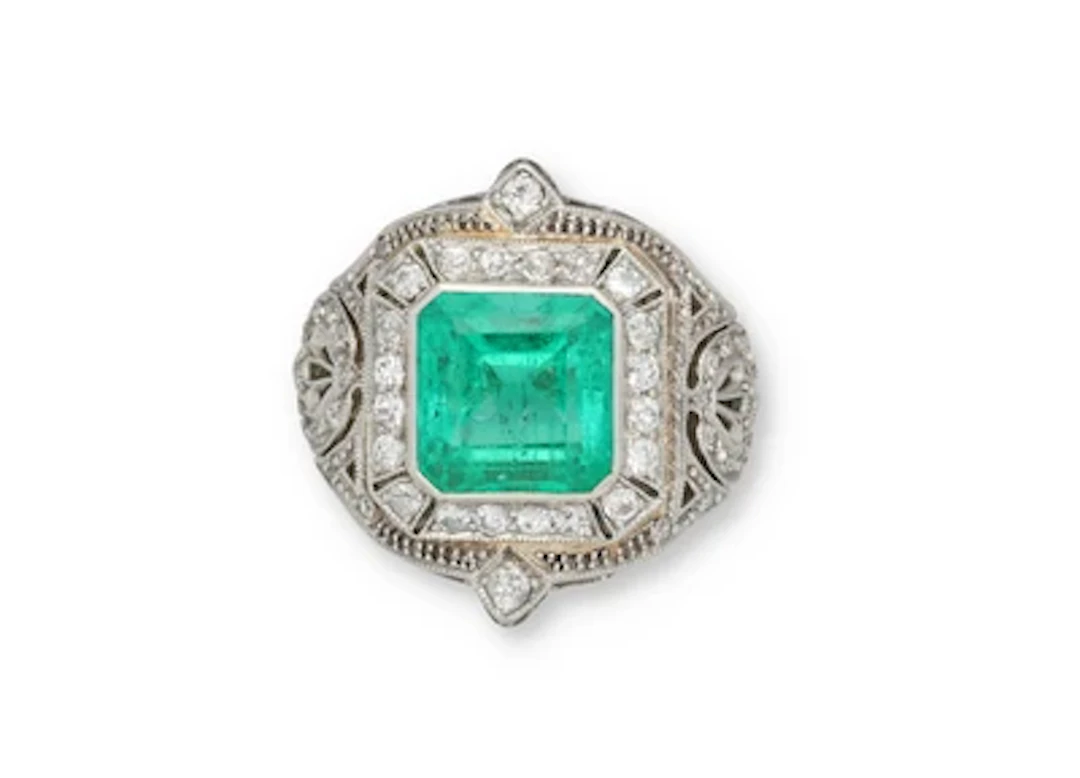 Smaragd Diamant Ring