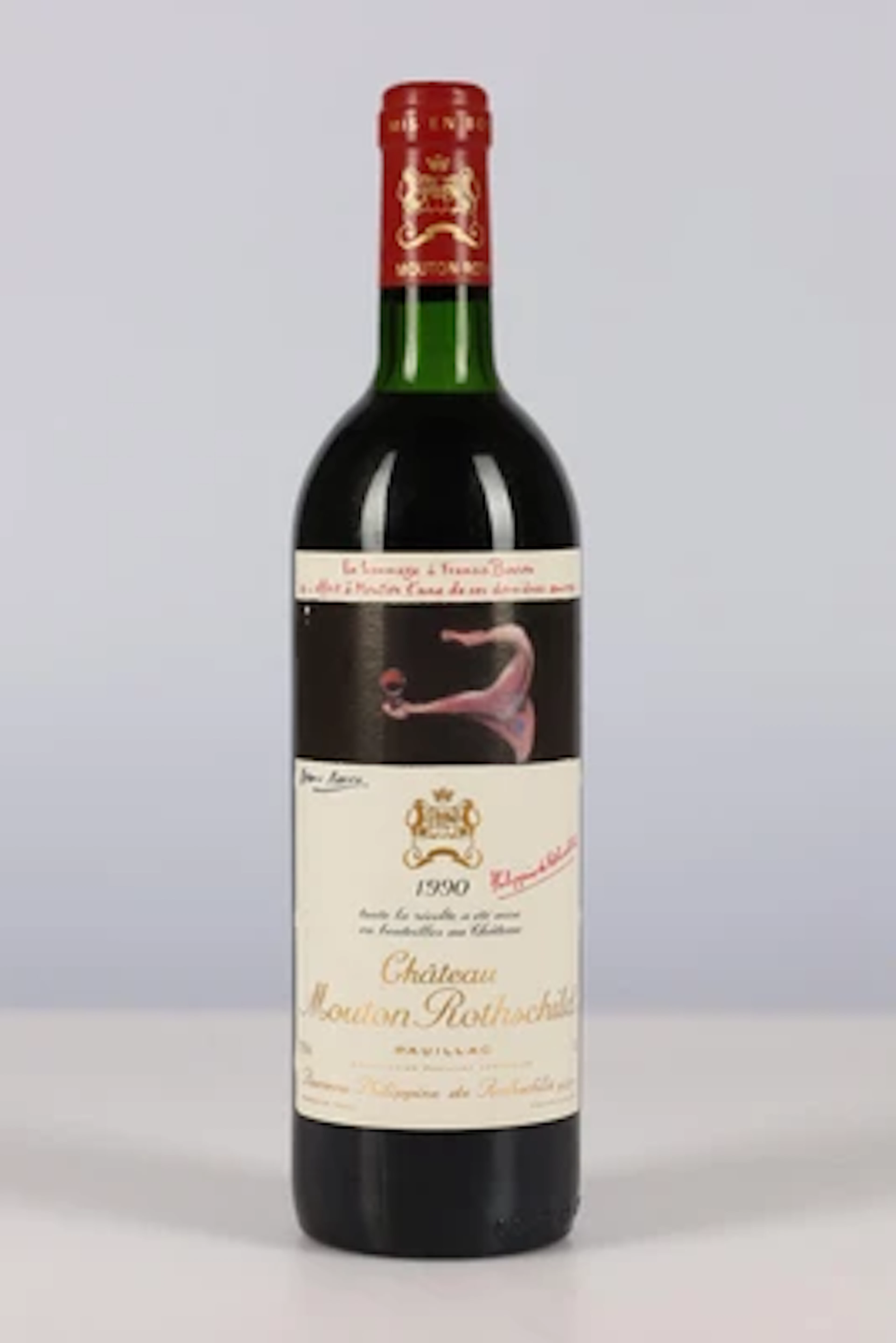1990 Château Mouton Rothschild, Bordeaux, 93 Cellar Tracker-Punkte