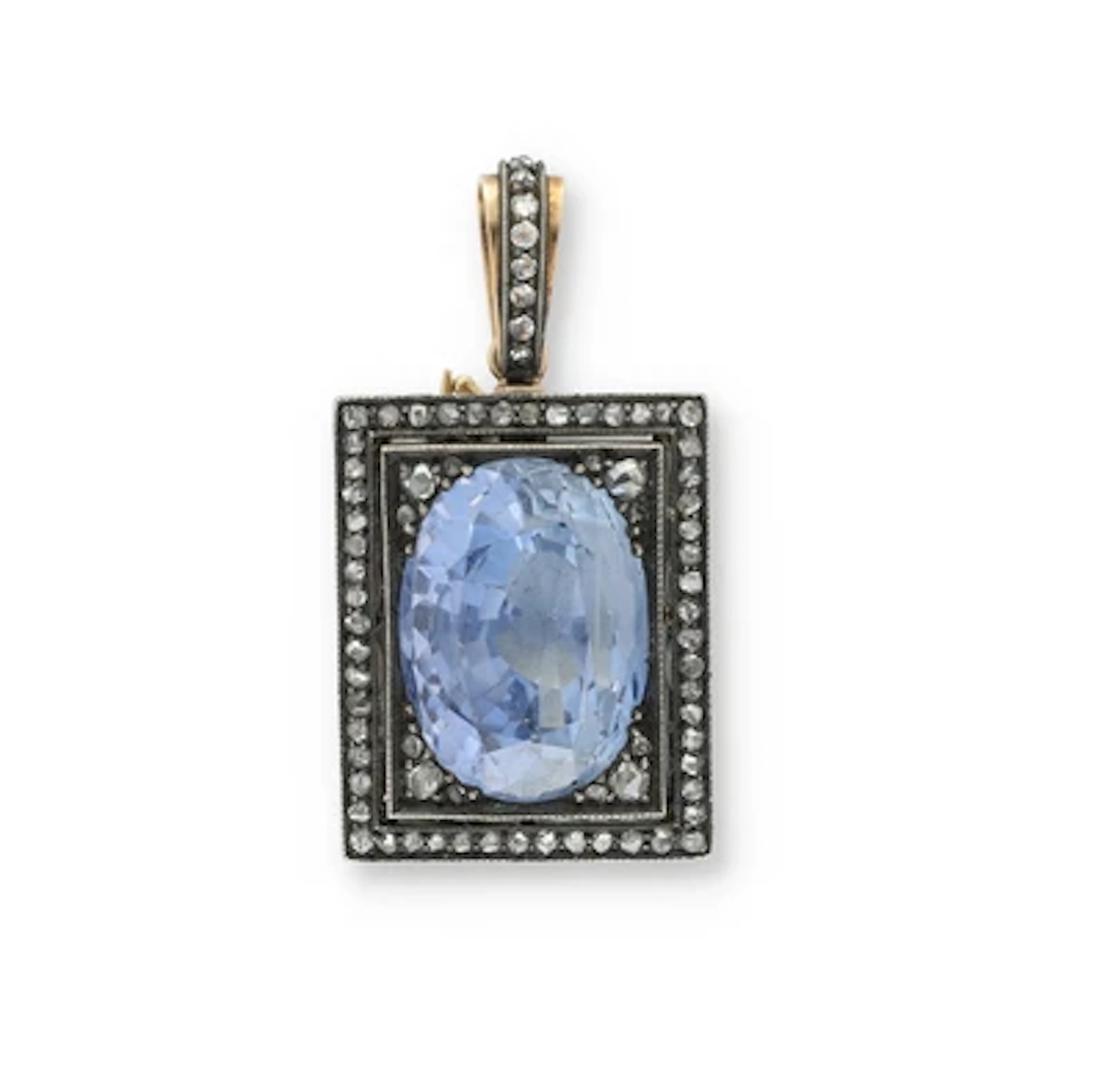Anhänger mit unbehandeltem Ceylon Saphir ca. 15 ct