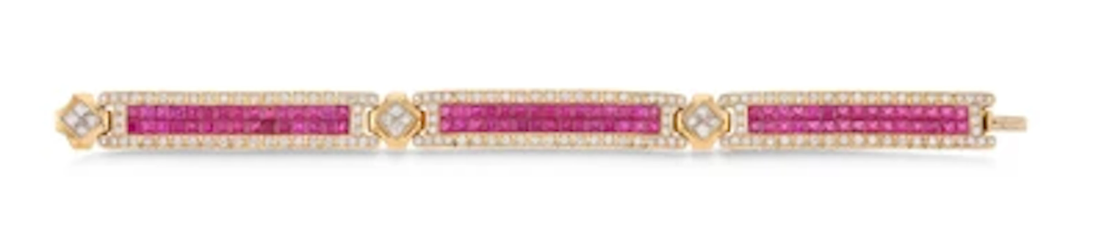 Diamant Rubin Armband