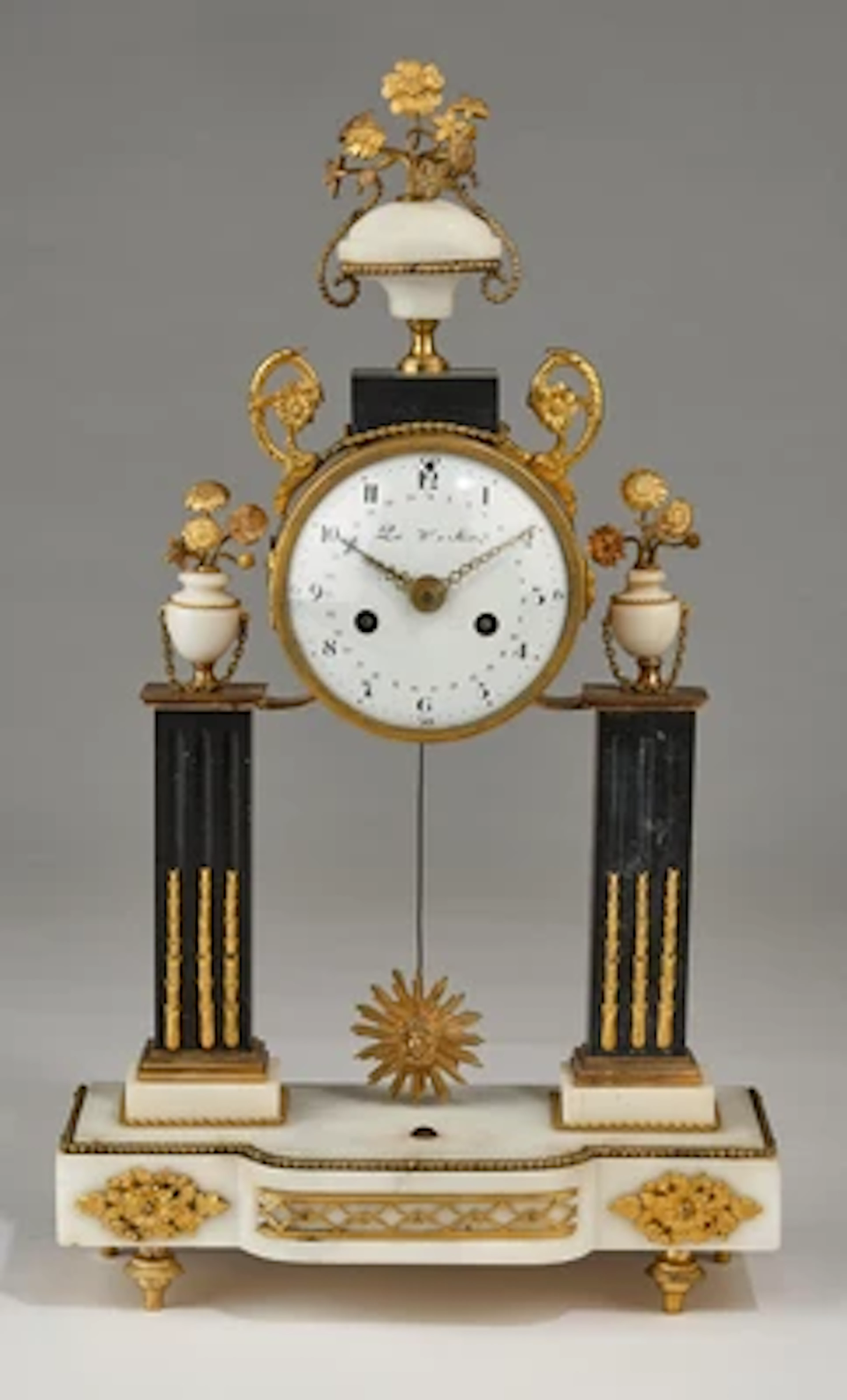 Louis XVI Marmor Kaminuhr