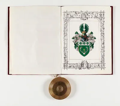 Adelsbrief "Ferdinand Edler von Wang", Österreich, Anfang 20. Jahrhundert
