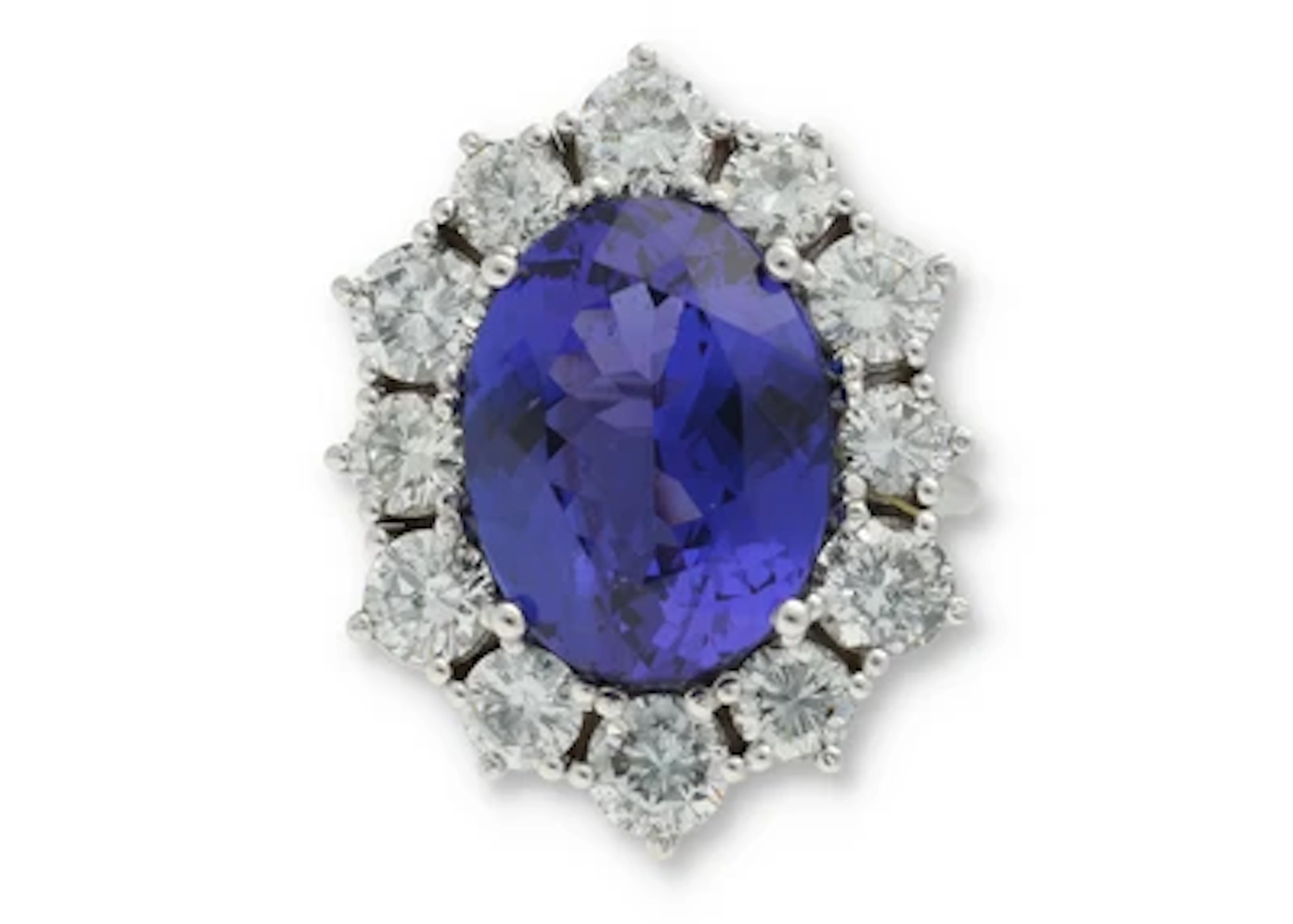 Brillant Tansanit Ring