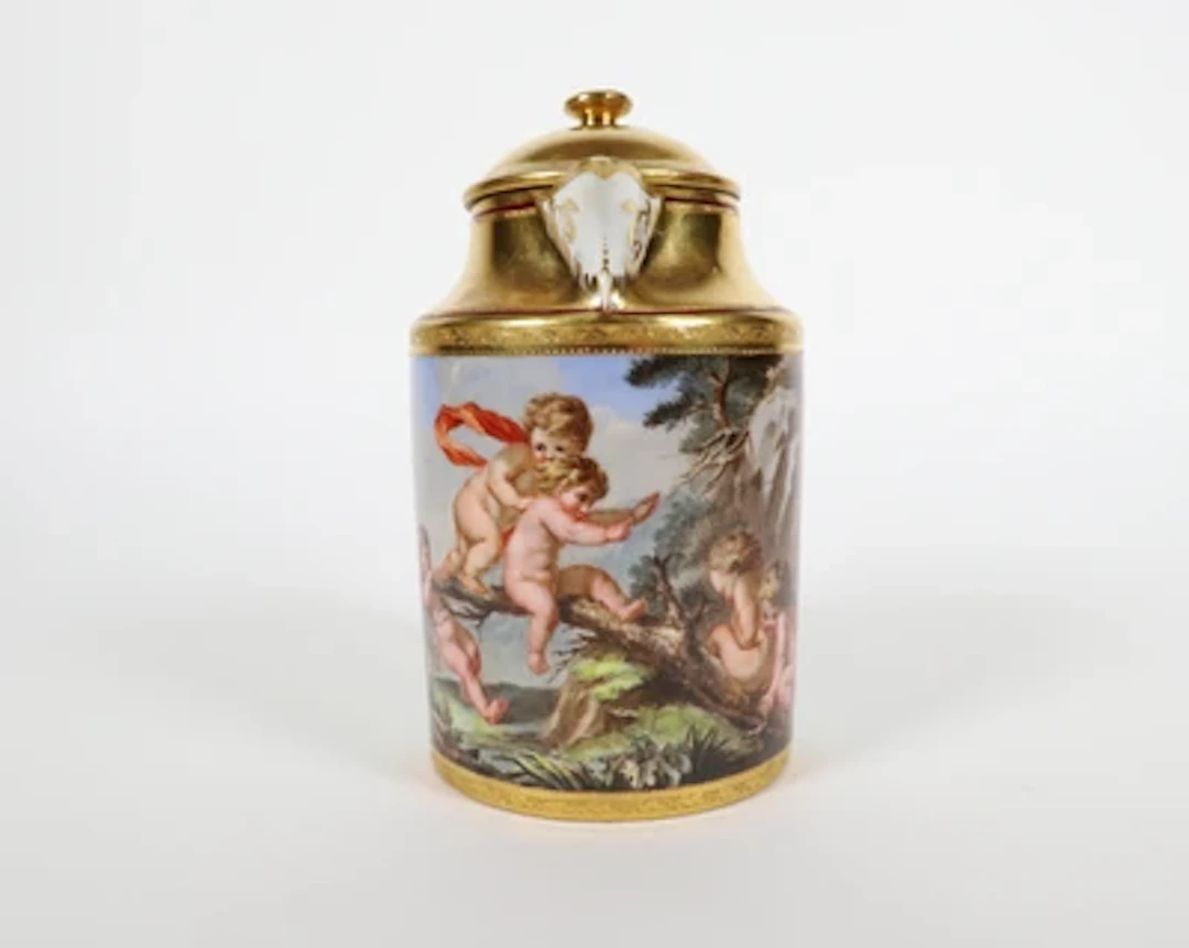 Kleine Kanne mit Deckel, Kaiserliche Manufaktur, Wien, 1802