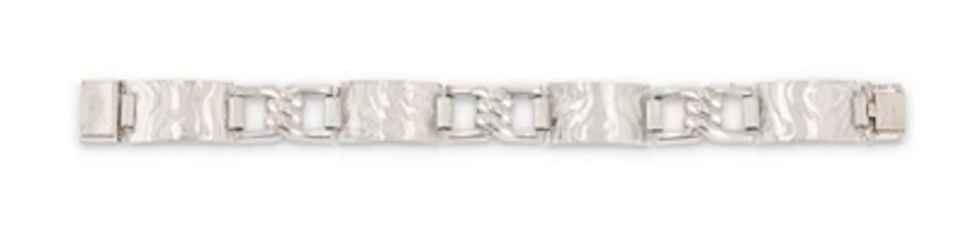 A silver link bracelet, Kollmar & Jourdan, Pforzheim