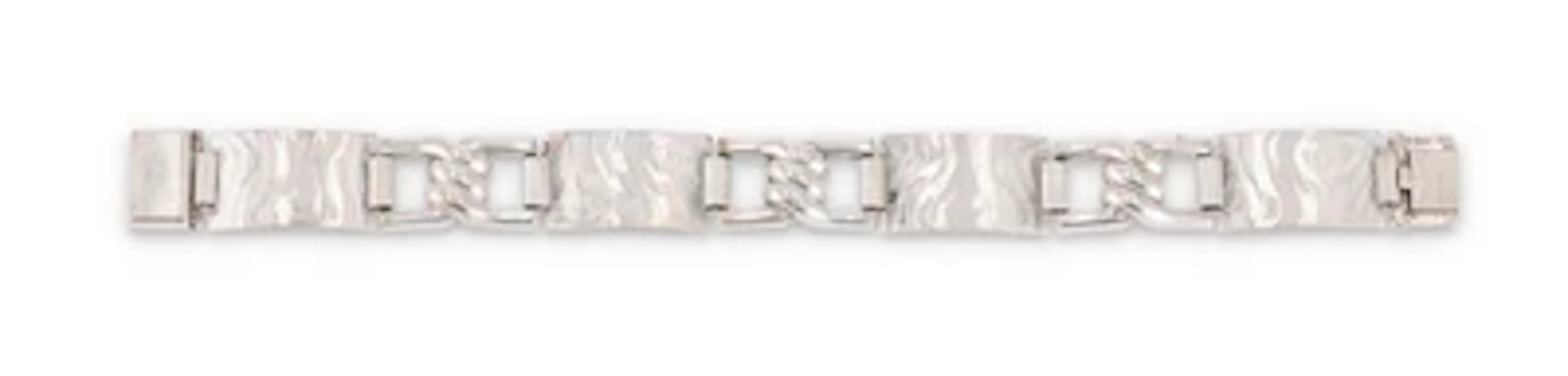 A silver link bracelet, Kollmar & Jourdan, Pforzheim