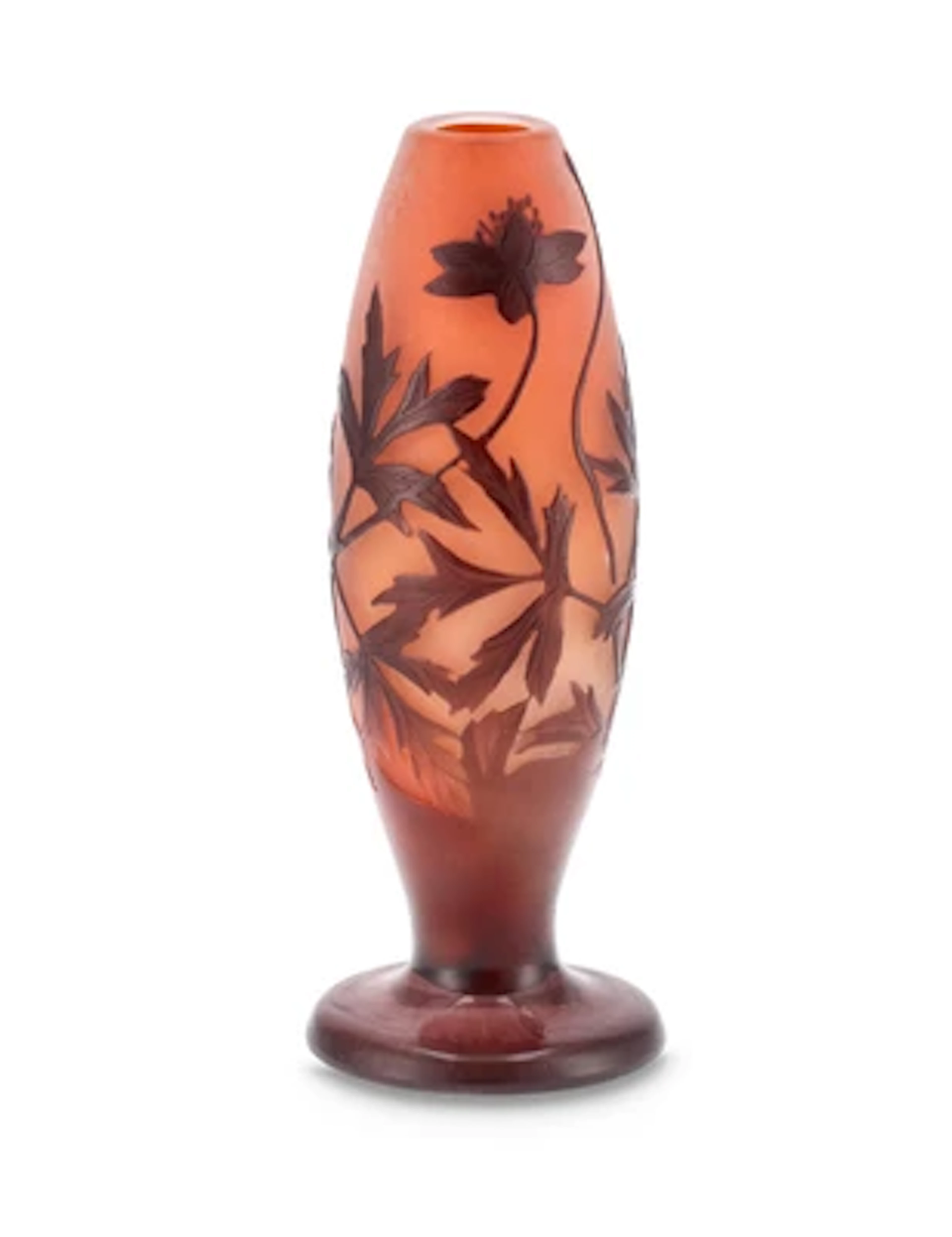 A vase "Anémones", Emile Gallé, Nancy, c. 1920